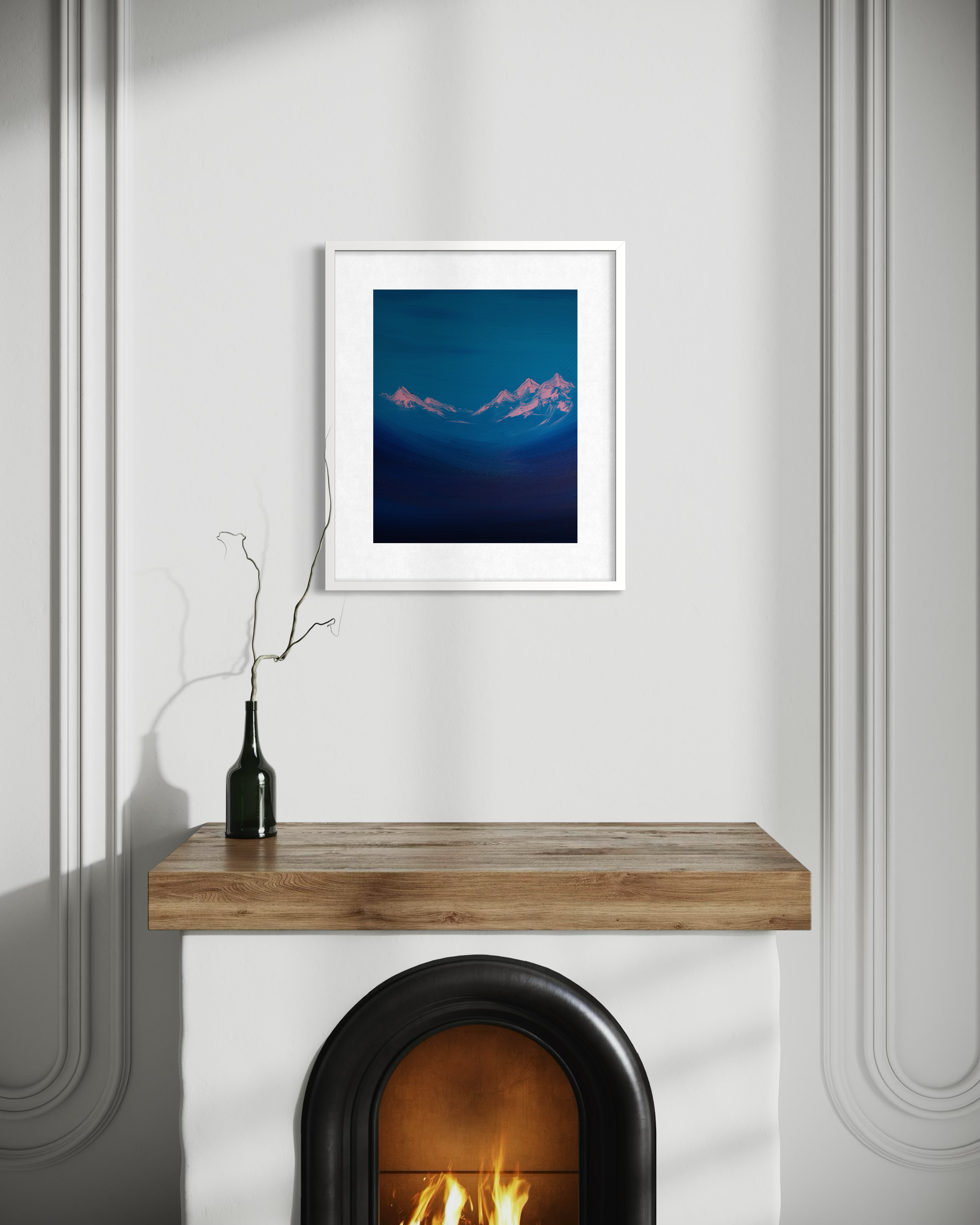 Rose Valley Peaks Contemporary Mountain Art Print.png