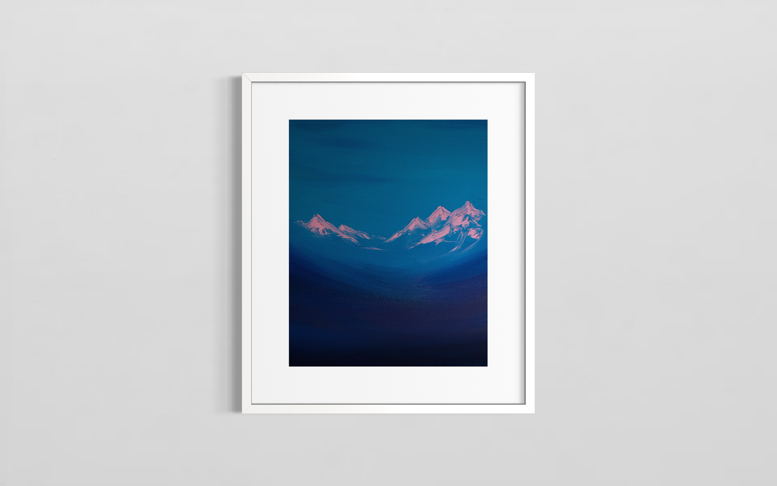 Rose Valley Peaks Contemporary Mountain Art Print.png