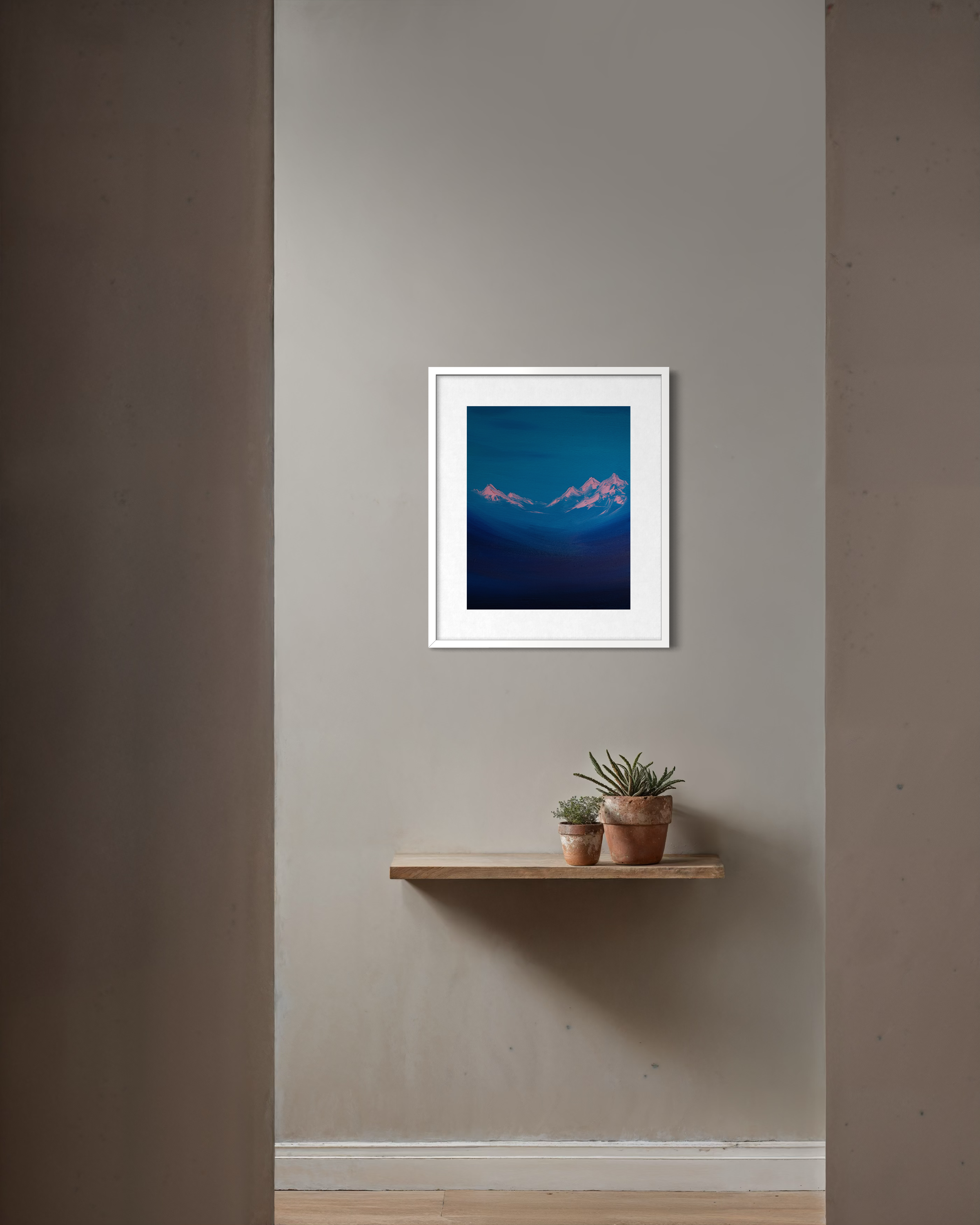 Rose Valley Peaks Contemporary Mountain Art Print.png