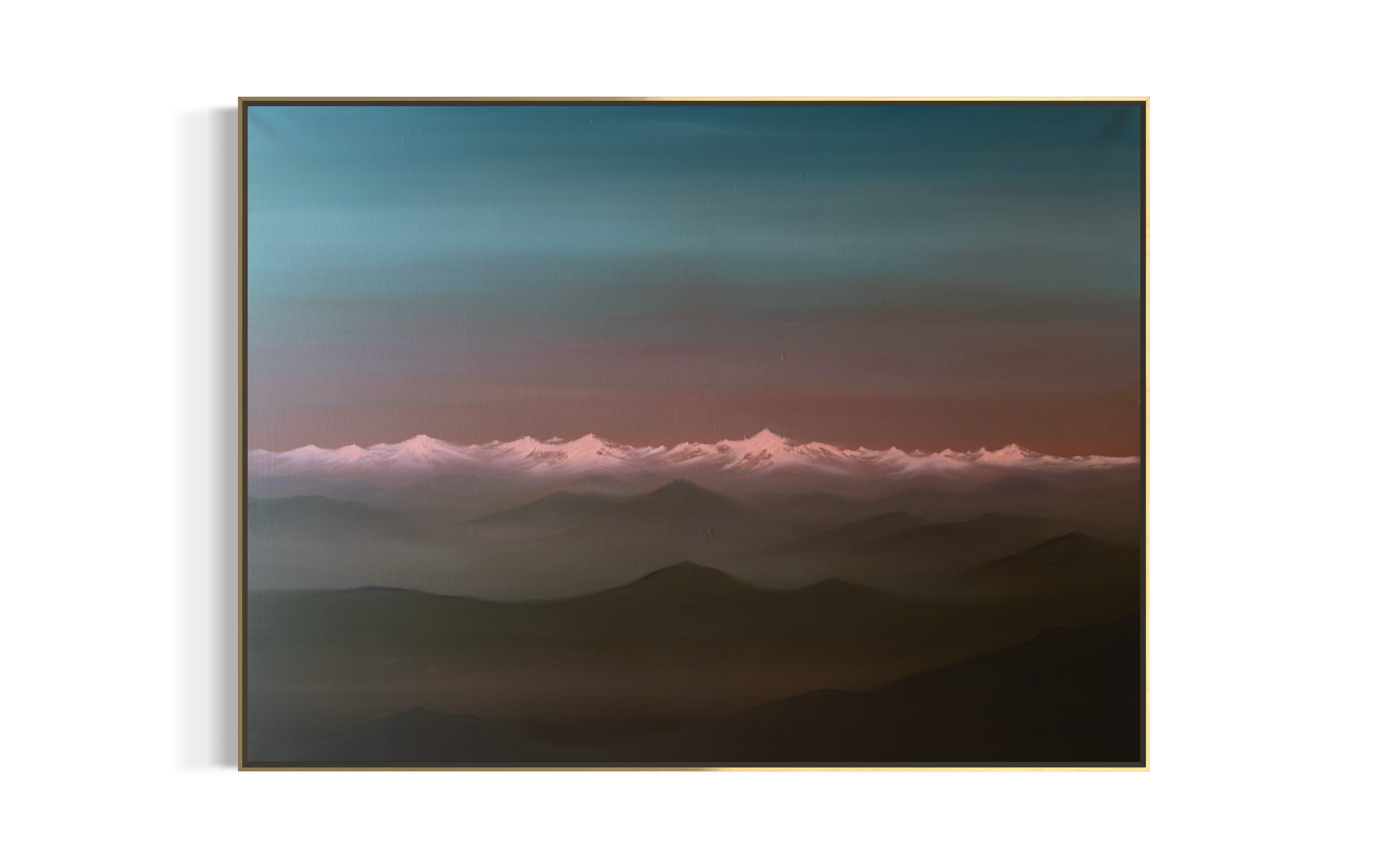 Semi-abstract painting - Beyond the Valley, by Cat Goward