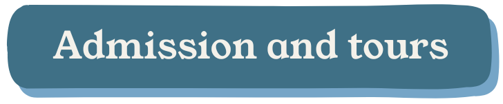 Blue banner with white text reading 'Admission and tours'.