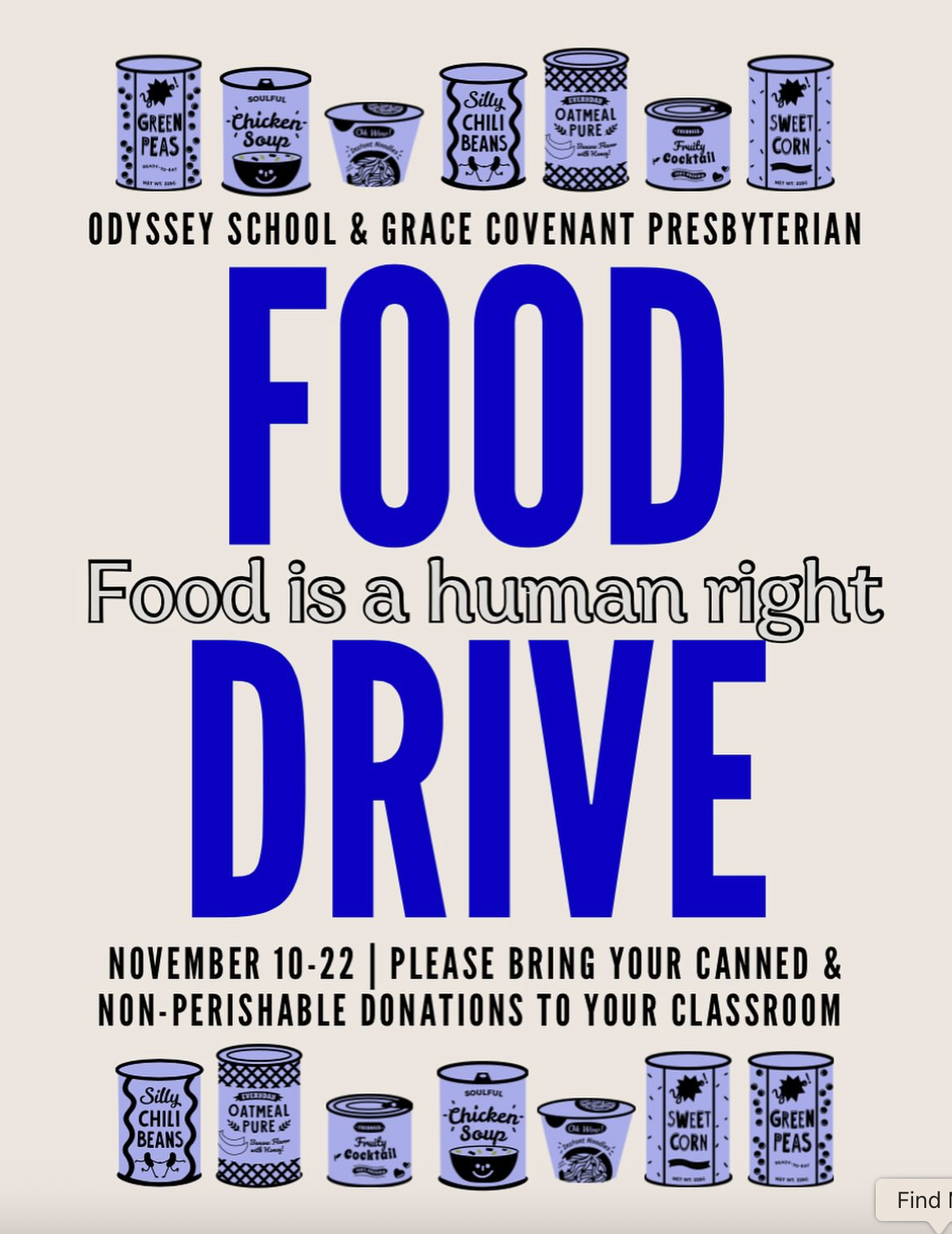 Odyssey Food Drive