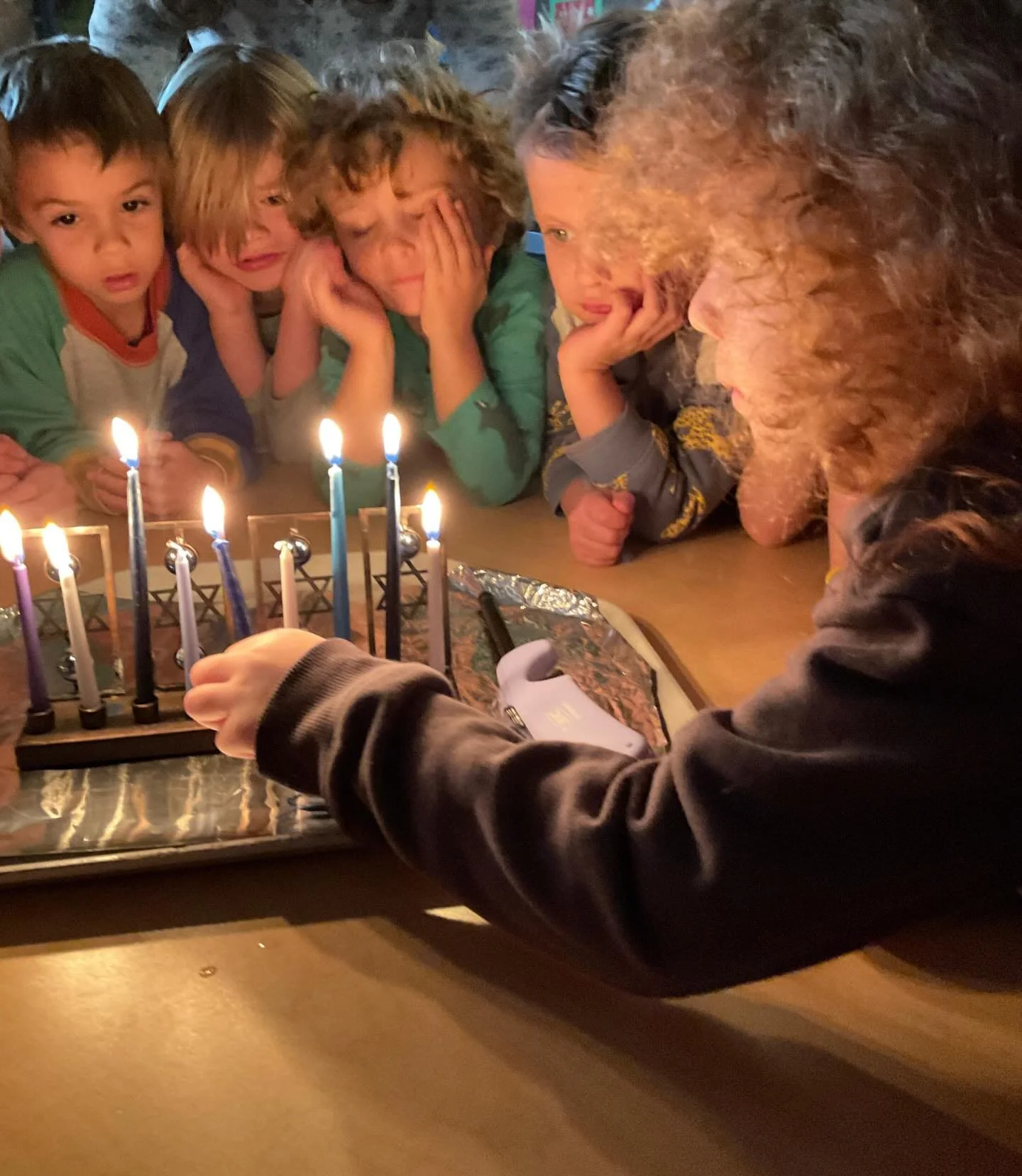 Hanukkah celebration in Pre-Kindergarten 