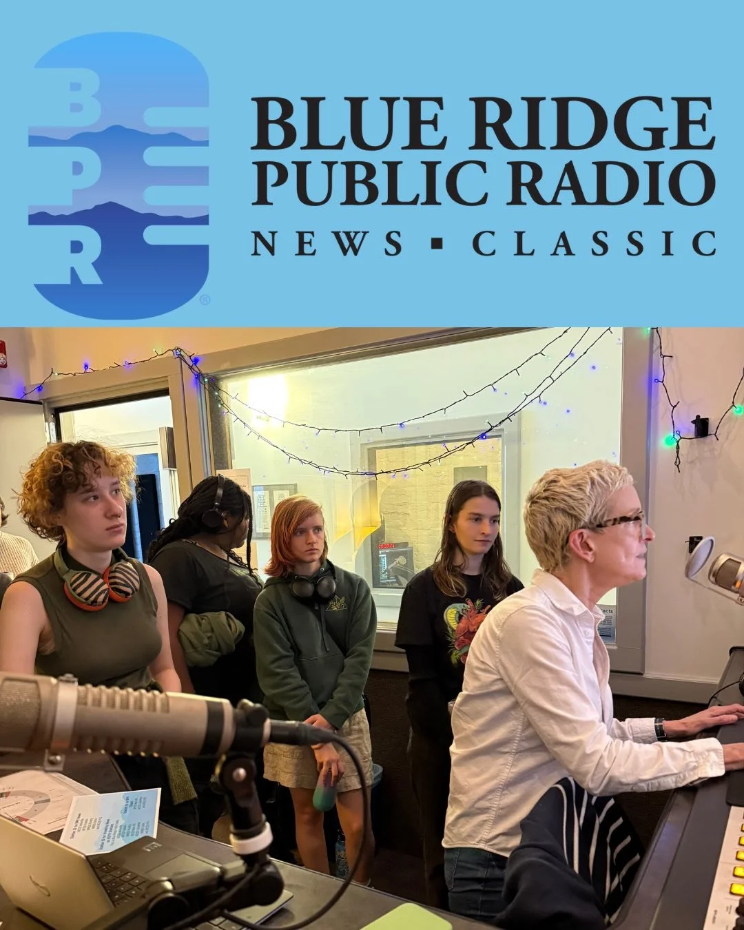 Blue Ridge Public Radio studio visit 