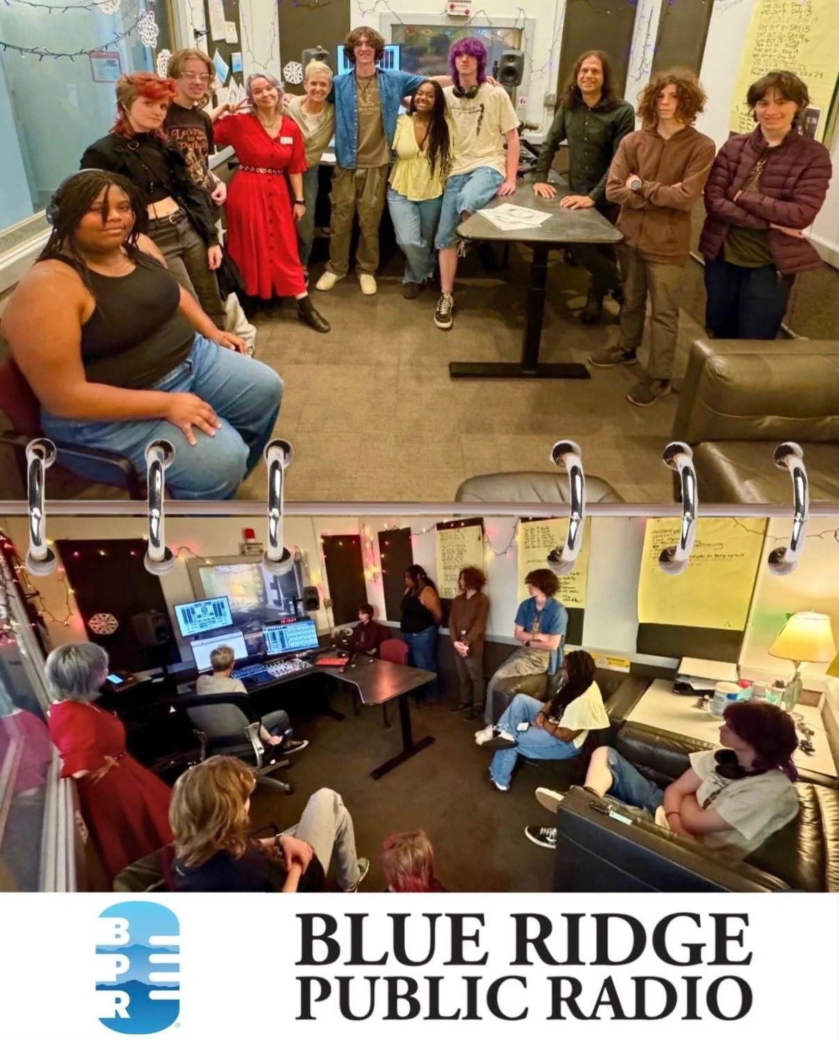 High Schoolers Visit Blue Ridge Public Radio