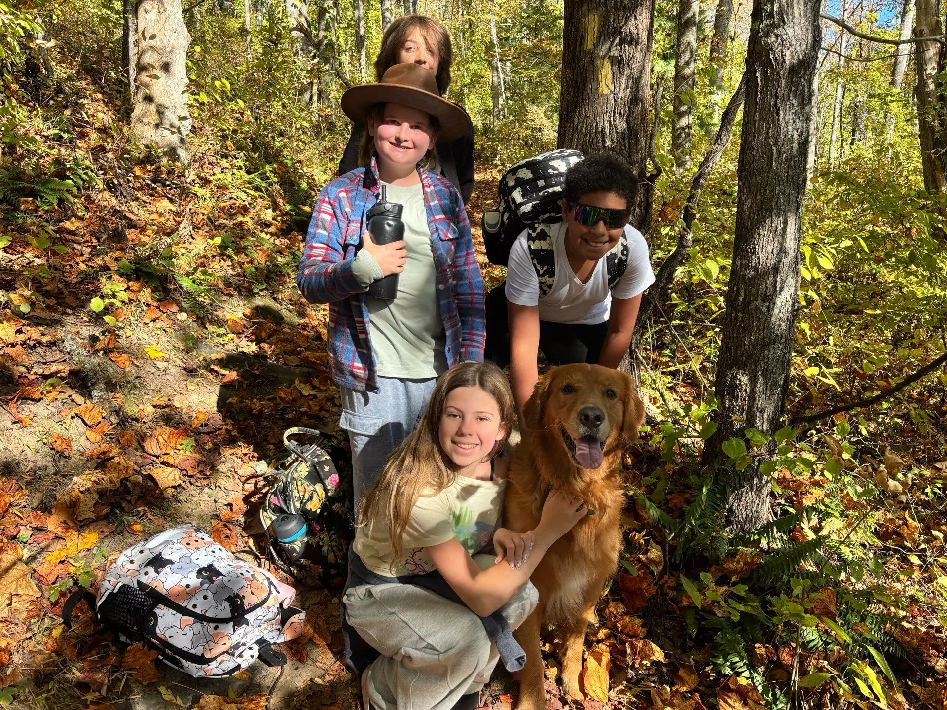 A classroom with quite a view. 🍂⛰️

Our middle schoolers went on a 4.4-mile loop to the summit of Bailey Mountain, surrounded by the beauty of fall. Everyone made it to the top, and spirits stayed high along the way!