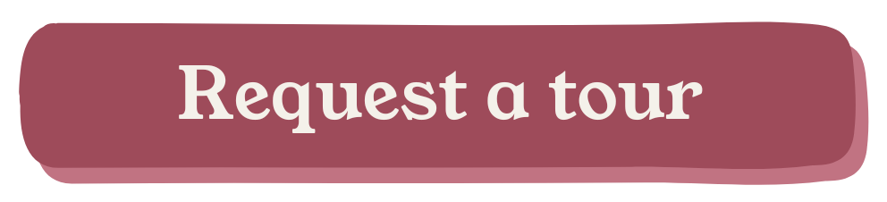 Pink button with white text saying 'Request a tour'.