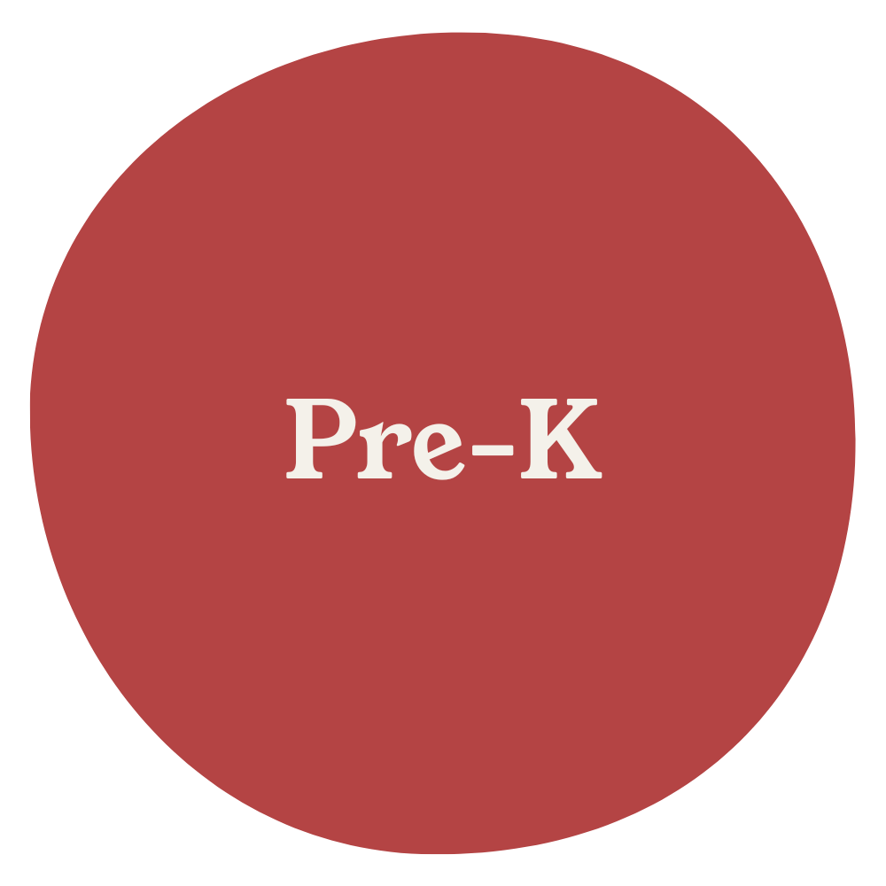 A red circle with the text 'Pre-K' in the center
