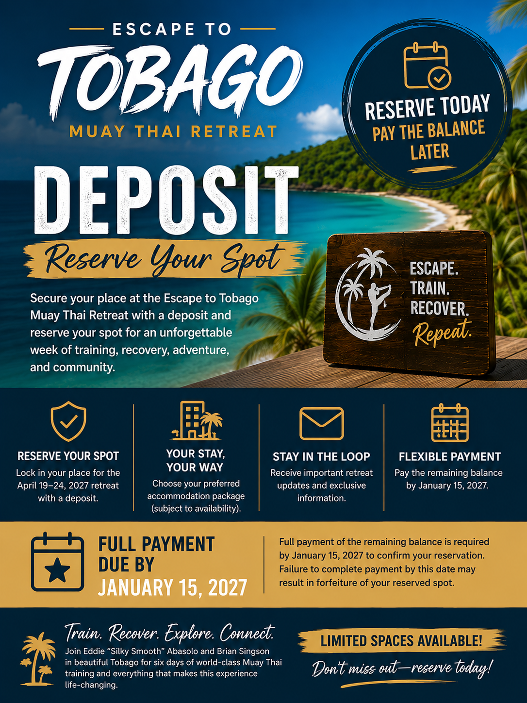 Reserve Now – Pay the Balance Later
