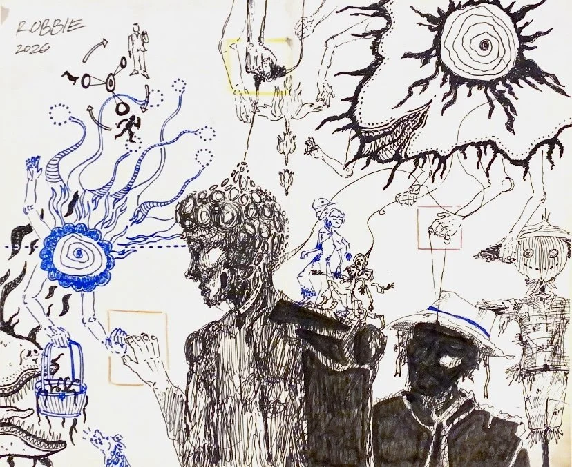 Pen and Paper illustrations - Robbie Ferrari