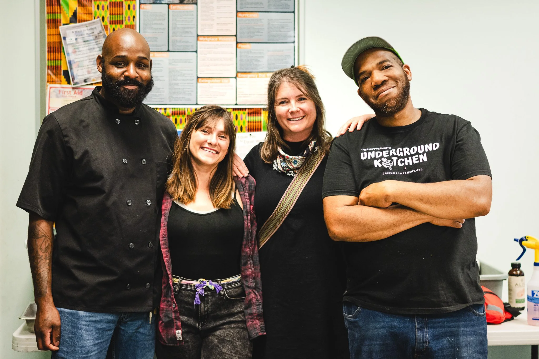 Underground Kitchen and Working Food staff