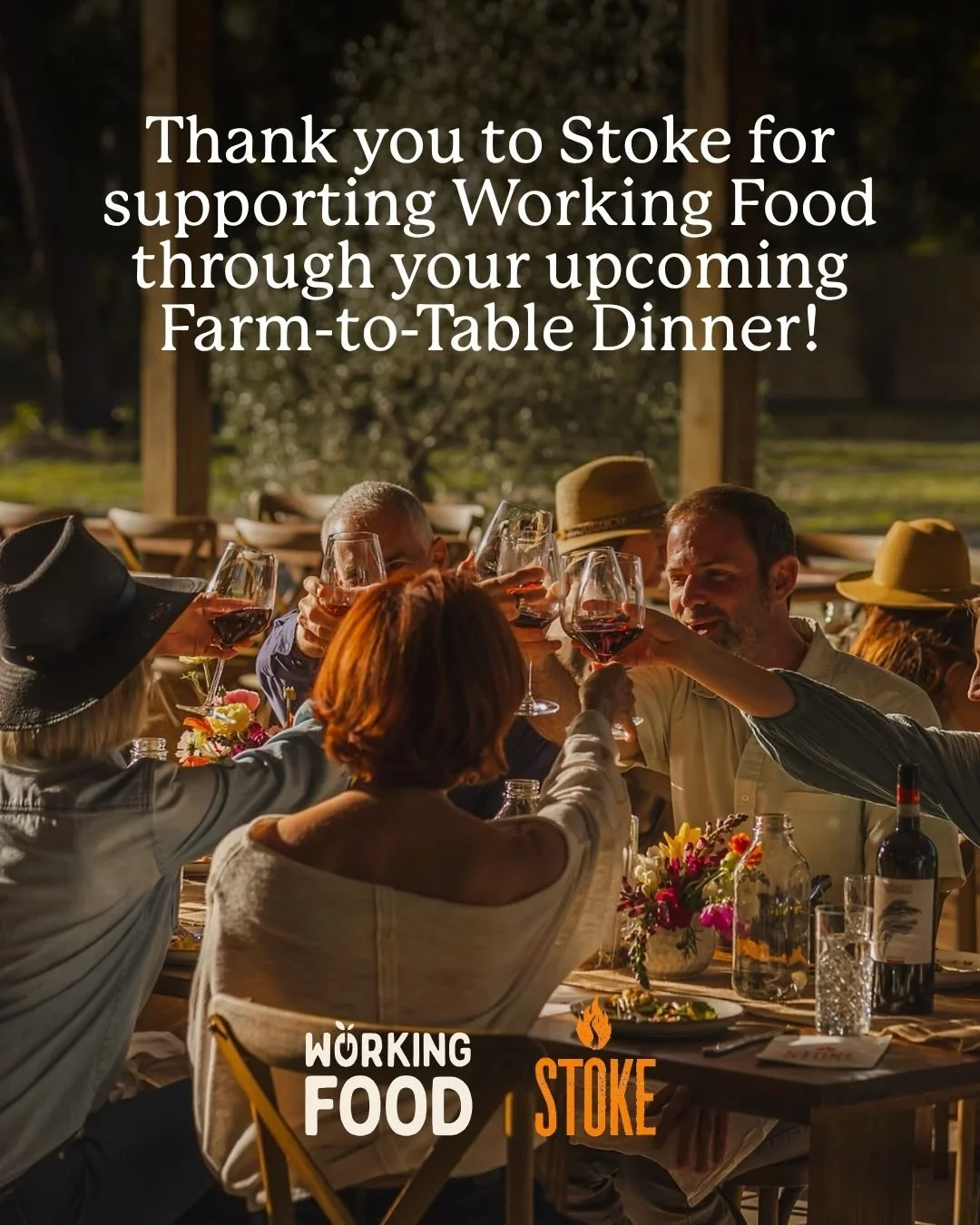 We&rsquo;re grateful to our sponsor, Stoke @stokebarn, for supporting Working Food through their final harvest dinner of the season. Stoke&rsquo;s farm-to-table gatherings celebrate local ingredients while also serving a deeper purpose: generating me