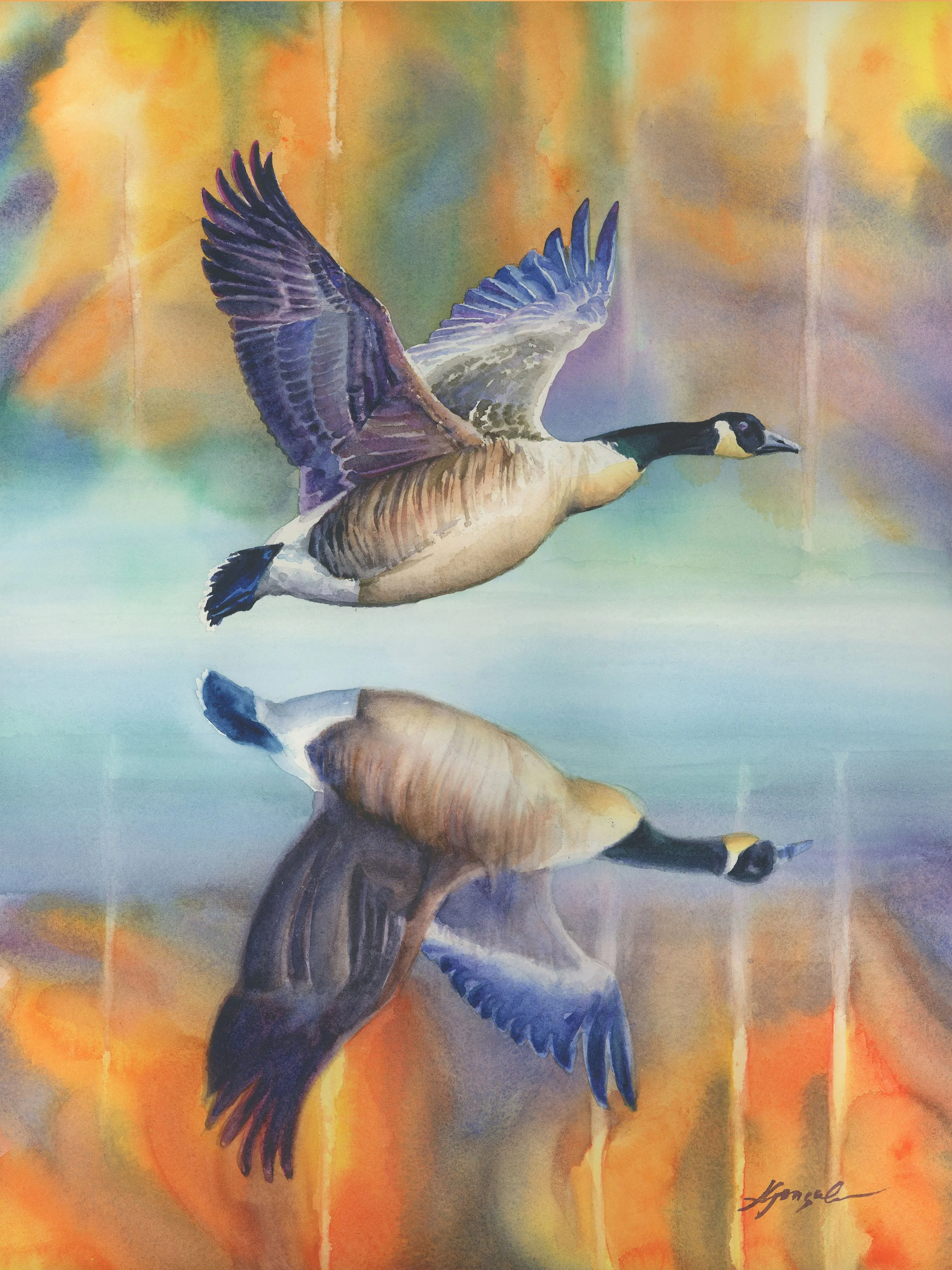 'Canadian Pride' 22x28" Custom Framed with anti-glare glass, $675