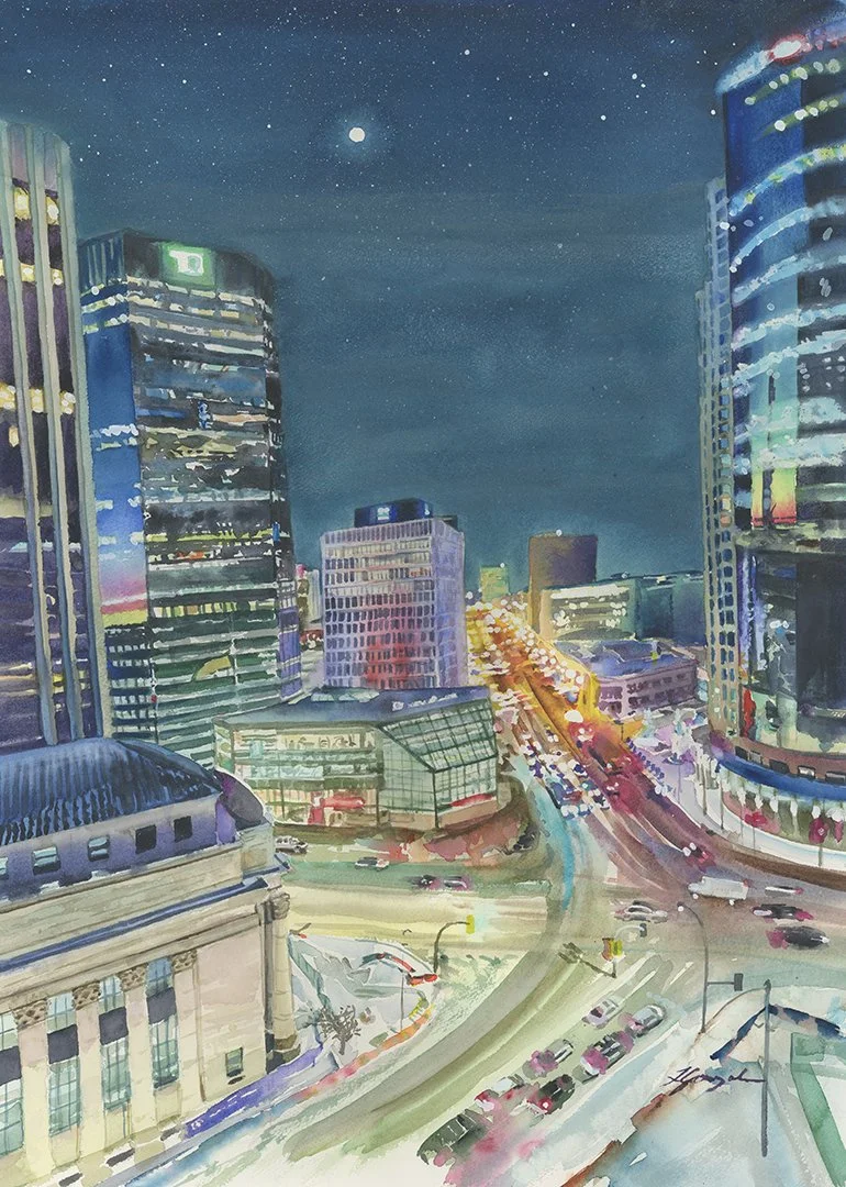 'Morning Glimpse' Portage and Main