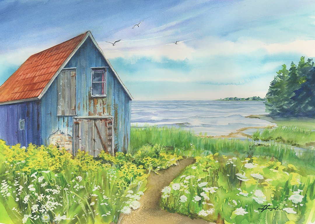 'Weathered Cabin', NS