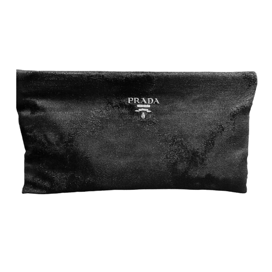 Pochette Prada in nylon nero