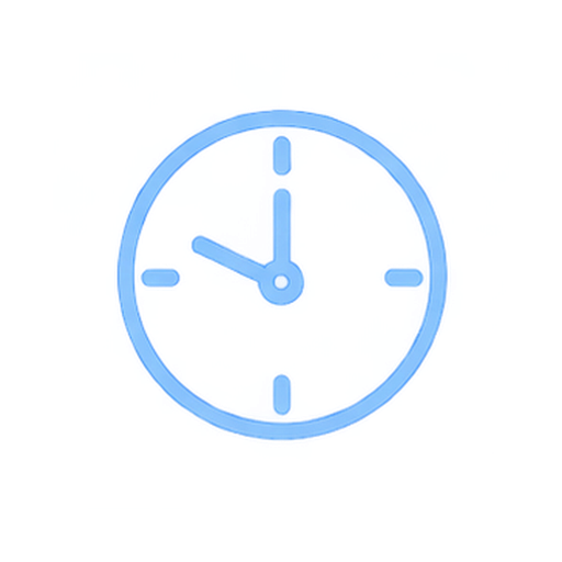 Illustration of a clock showing 10:00.