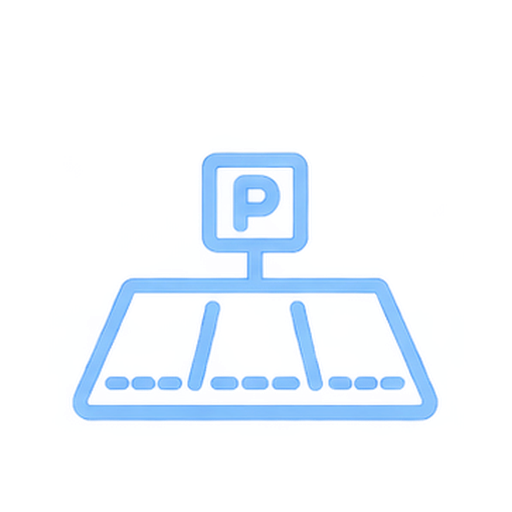 Blue neon outline of a raffle drum with a card marked 'R' inside a box above it, against a dark background.
