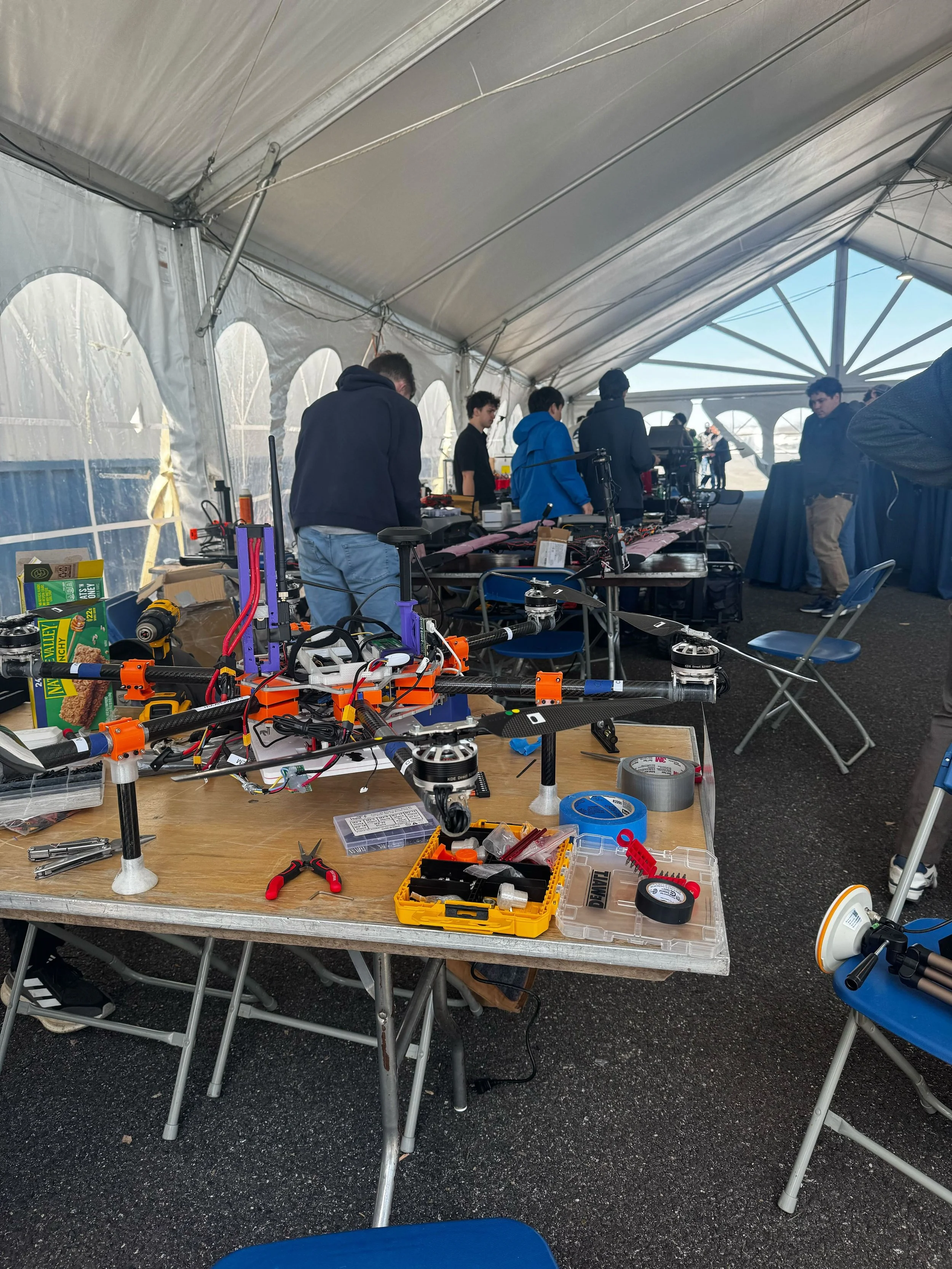 Picture of our hexacopter at competition.