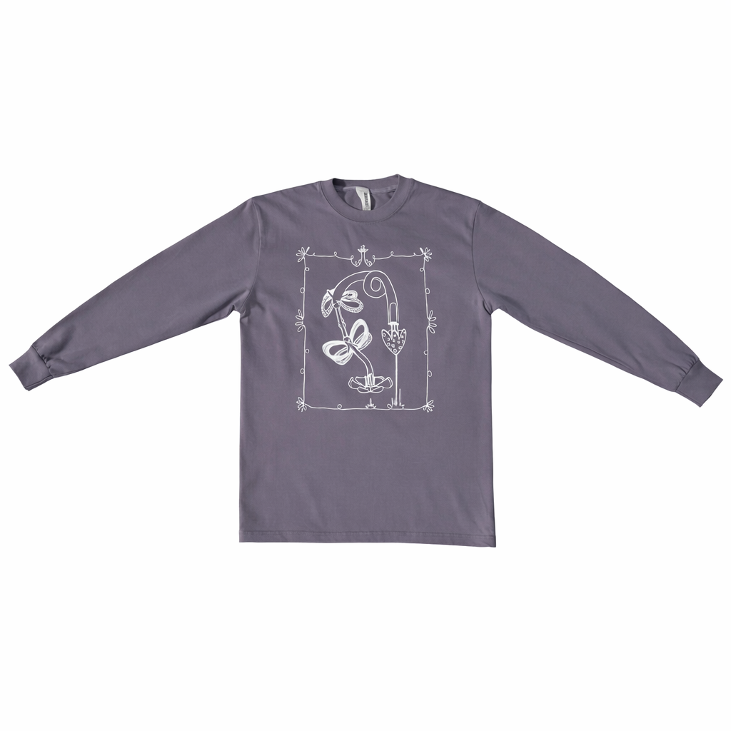 butterfly doodle longlseeve