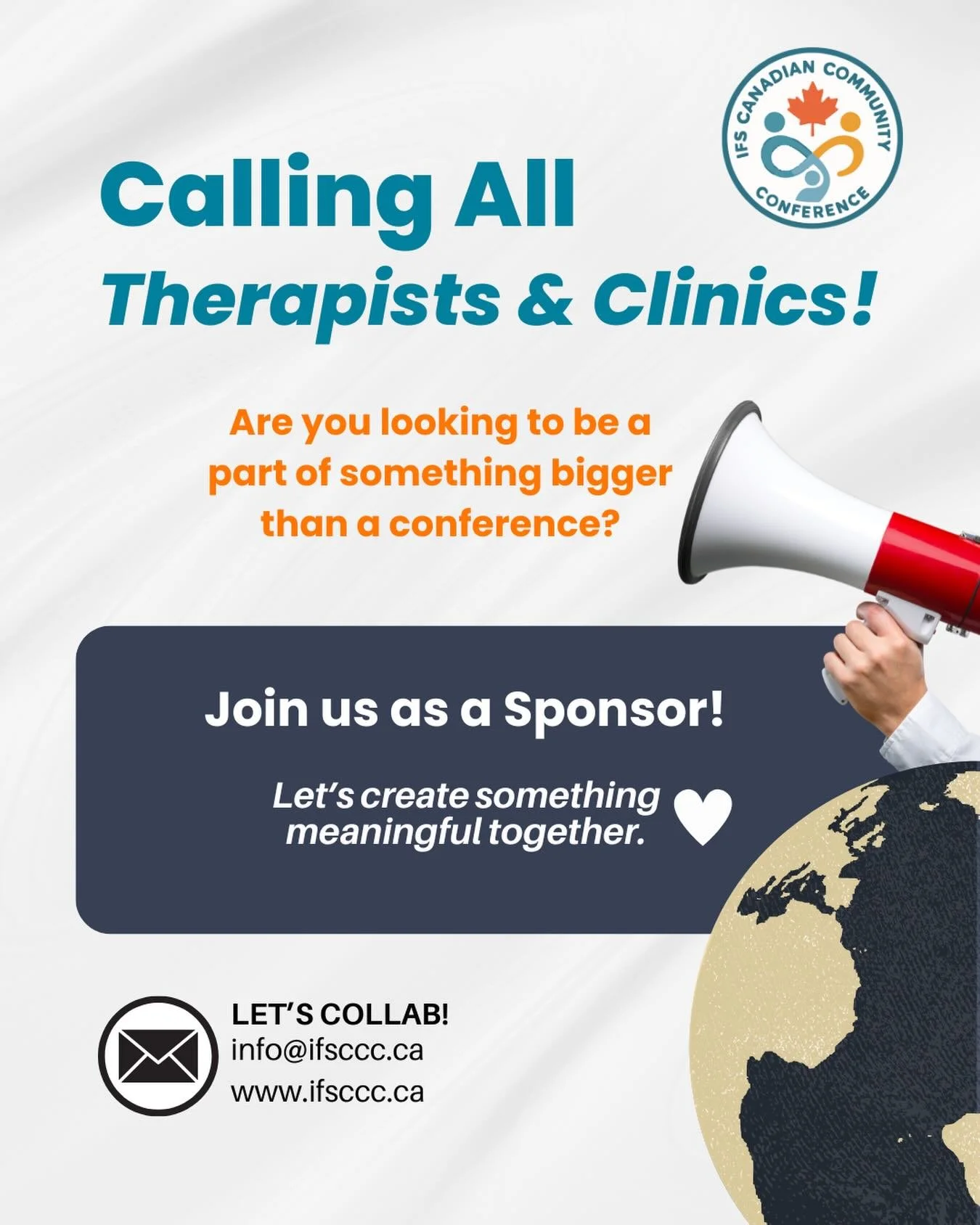 💛 Join us as a Sponsor!

Sponsorship support helps us:
&bull; Cover the direct costs of this year&rsquo;s online conference
&bull; Begin building the foundation for an in-person IFSCCC conference in 2027

If you or your organization feel called to s