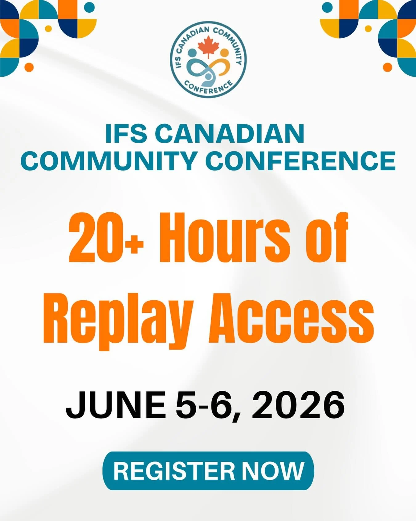 ▶️ Register now for the IFS Canadian Community Conference and watch sessions later with 20+ hours of replay access.

Some sessions will be recorded, and some will be live-only at the presenter&rsquo;s request.

If you&rsquo;d like replay access for r