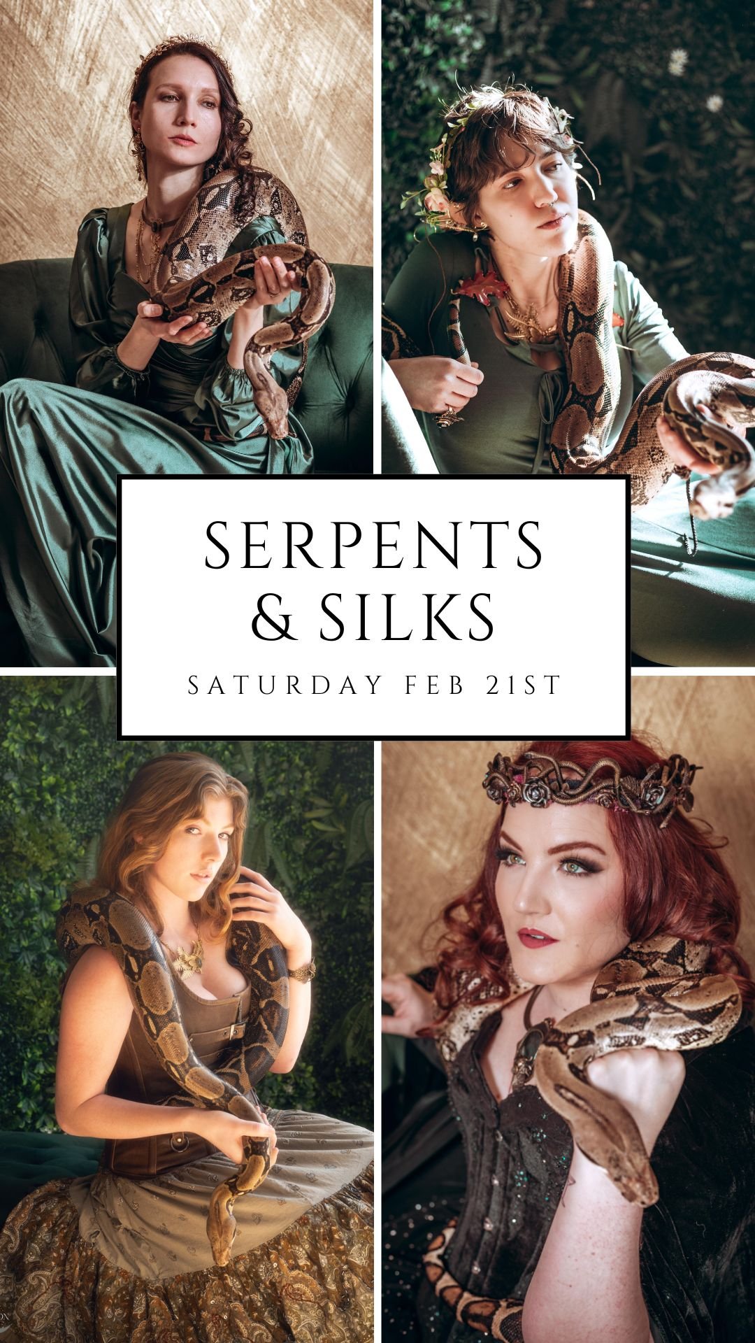 Serpents & Silks: A Fantasy Photoshoot with Snakes