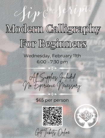 Modern Calligraphy for Beginners - Coles Road Brewing