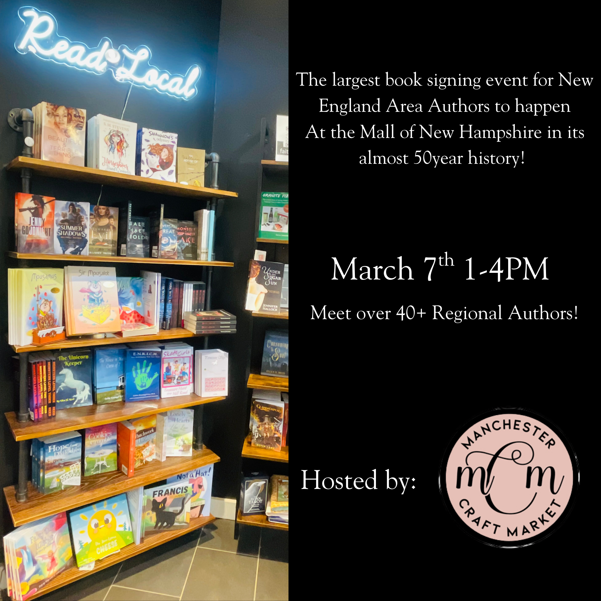 New England Indie Authors at the Mall of New Hampshire