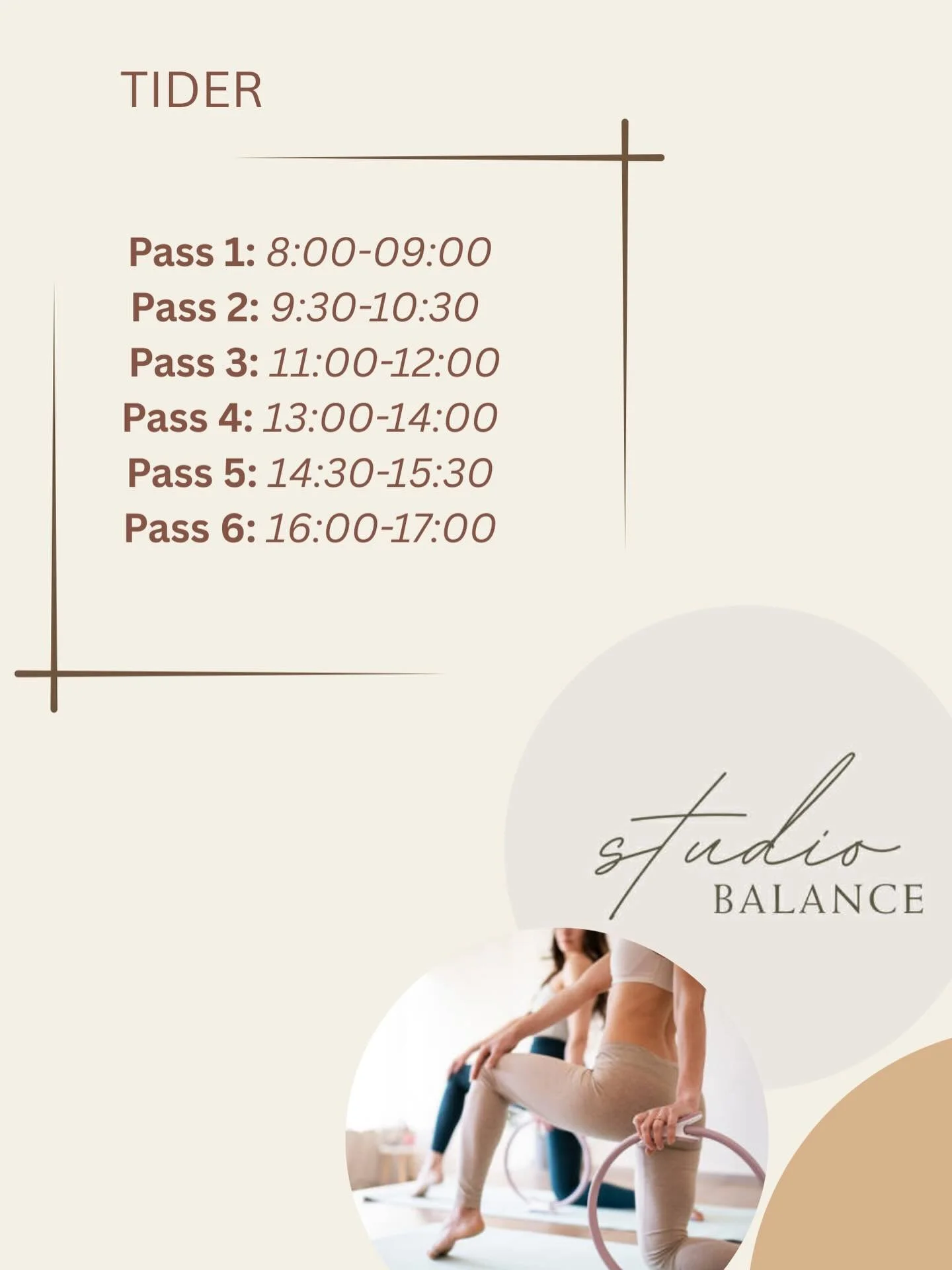 Tiderna till &rdquo;prova p&aring;&rdquo; 🤍 13/12.