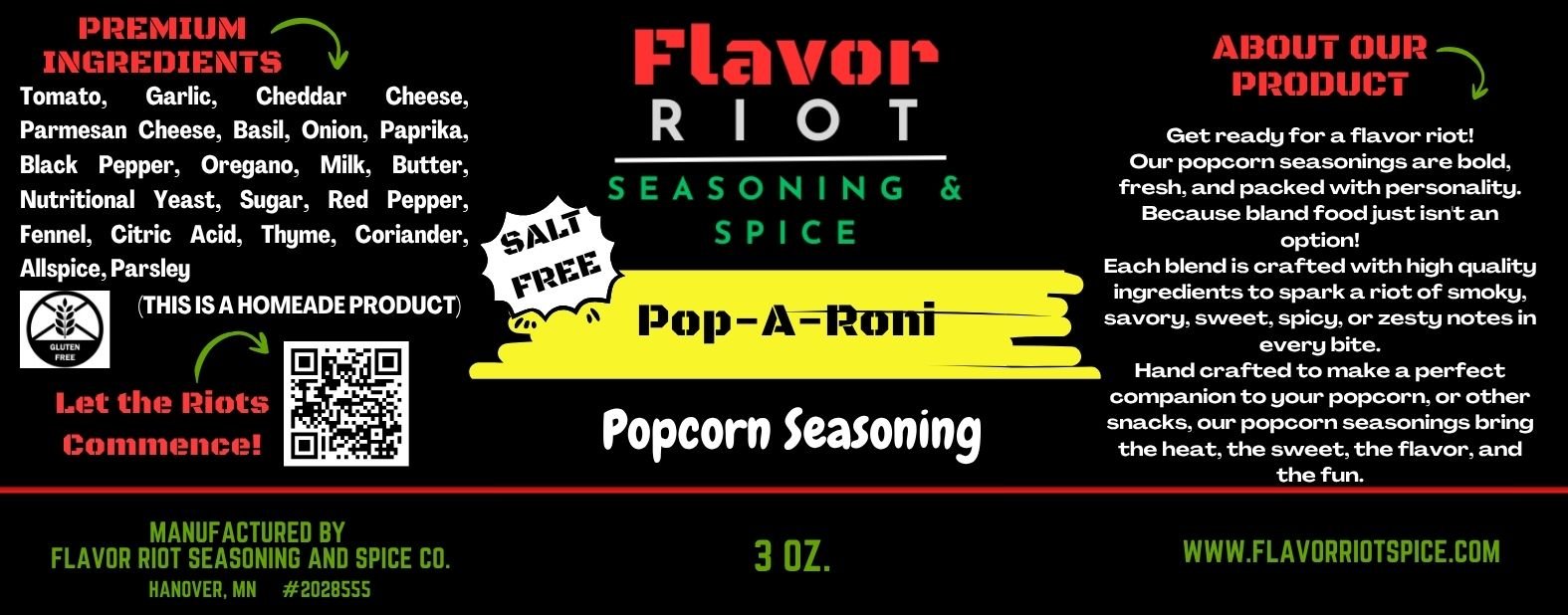 Pop-A-Roni — Flavor Riot Seasoning & Spice