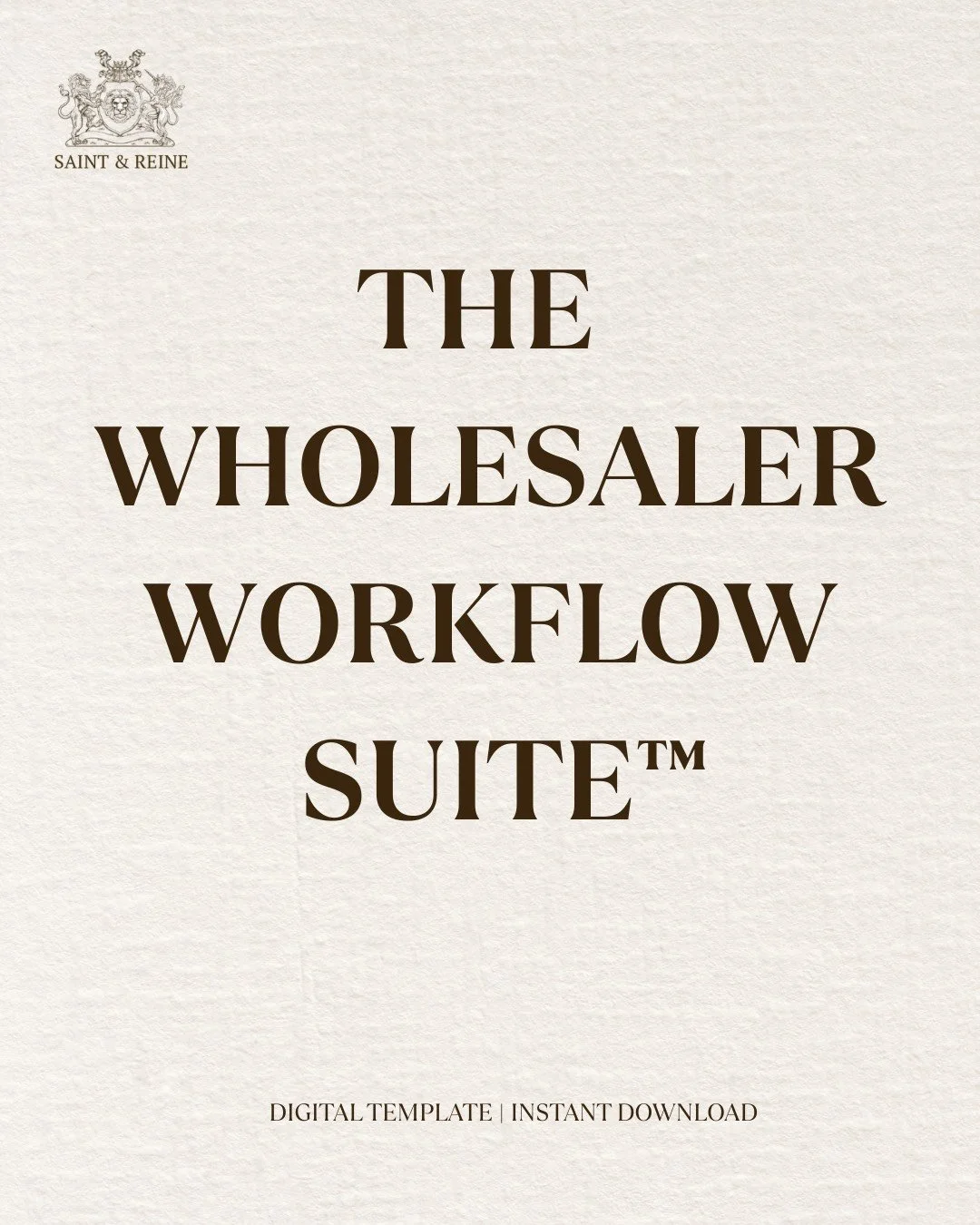 The Wholesaler Workflow Suite™