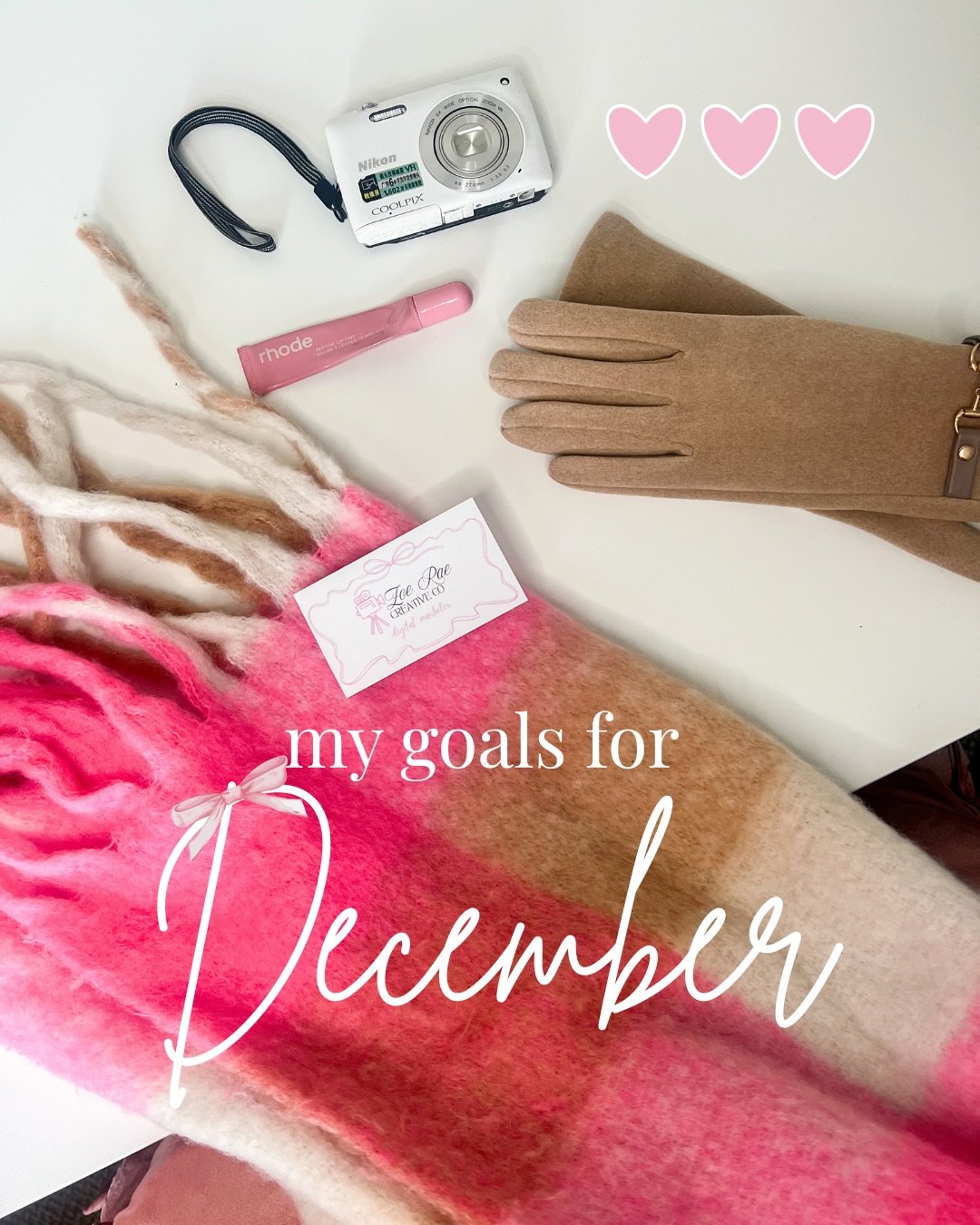 Here are some of my goals this December!!🎀 
Is one of your goals to increase your businesses digital presence?! Well let me help you with that!! Dm me!!💖

#digitalmarketer #marketing #socialmedia #emailmarketing #marketer