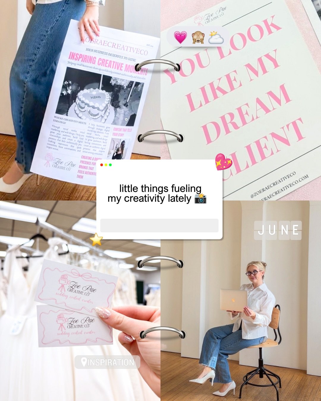 Just a few things filling my creative cup lately!!☕️🌸📸

Building content plans, film photography, working from local coffee shops, capturing beautiful moments, and collecting inspiration in everyday life.🤍

There&rsquo;s so much beauty and joy fou