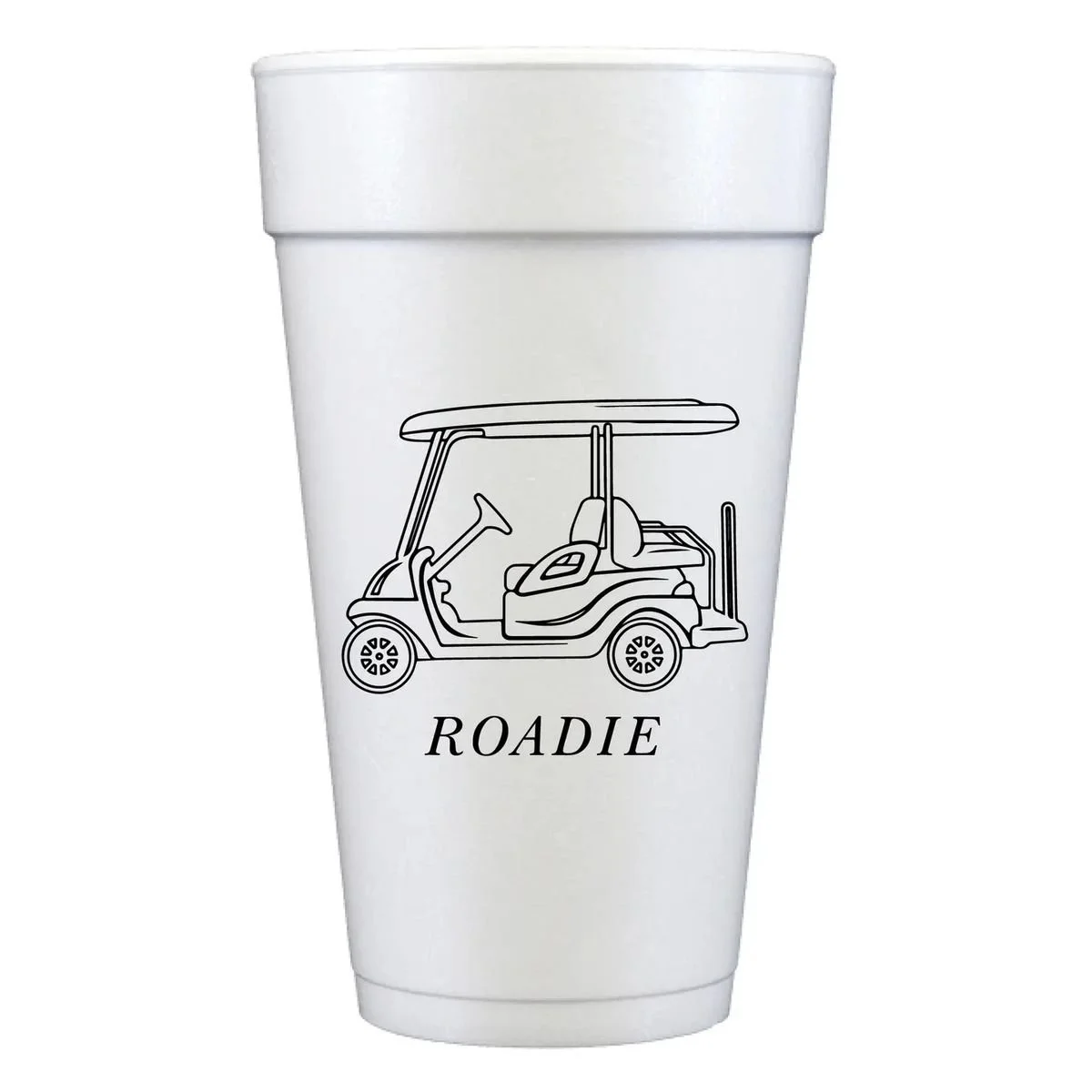 Golf Cart Roadie Foam Cups