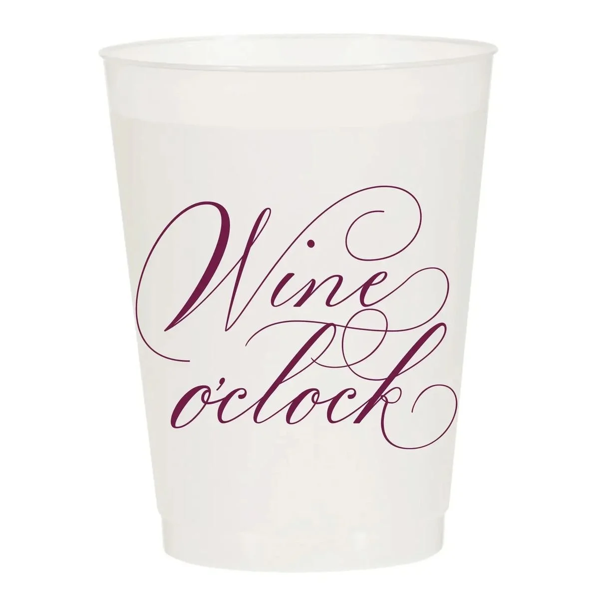 Wine O'clock Frosted Cups