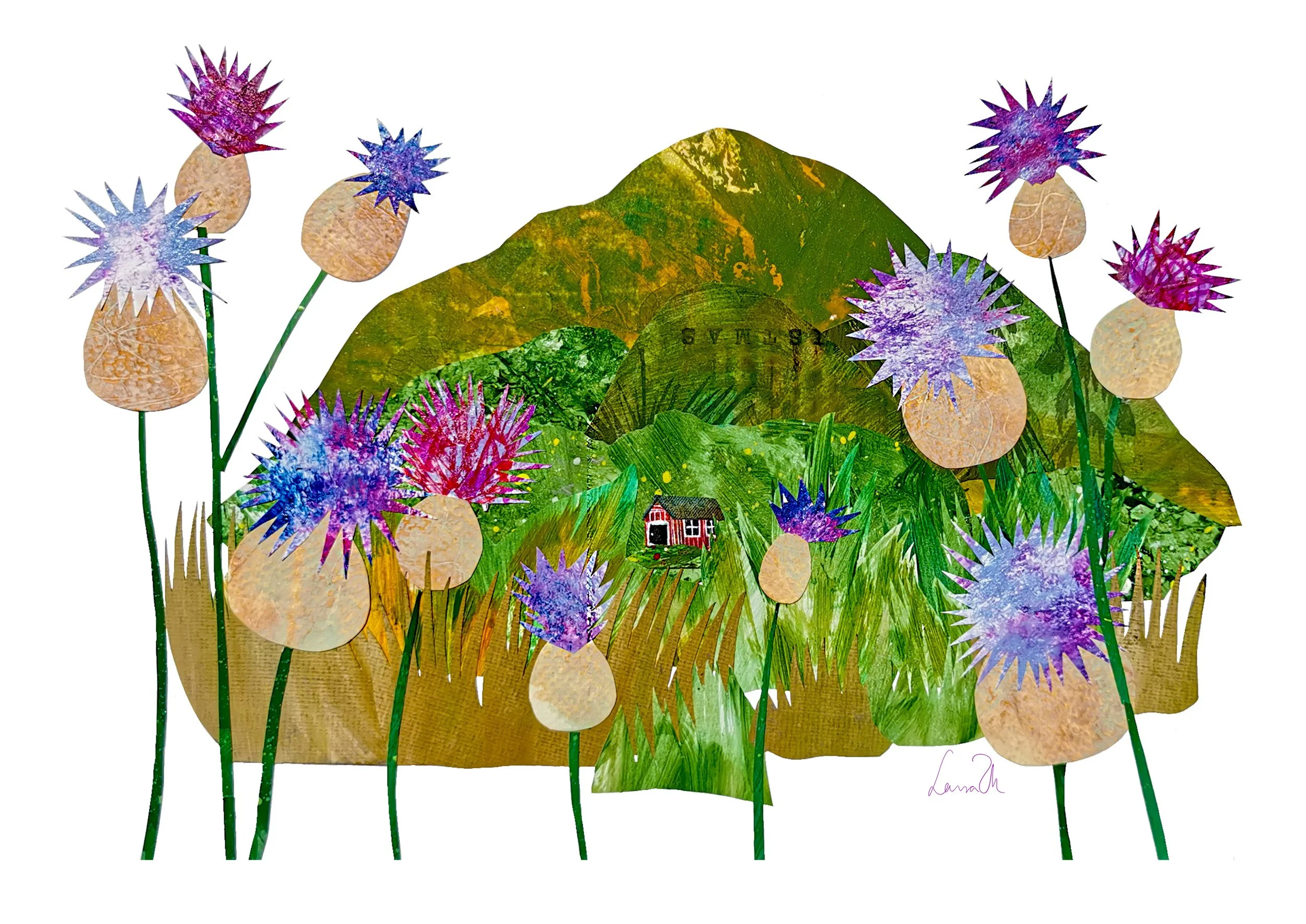 Hometown  glory - A collage artwork about the Pilis mountains .