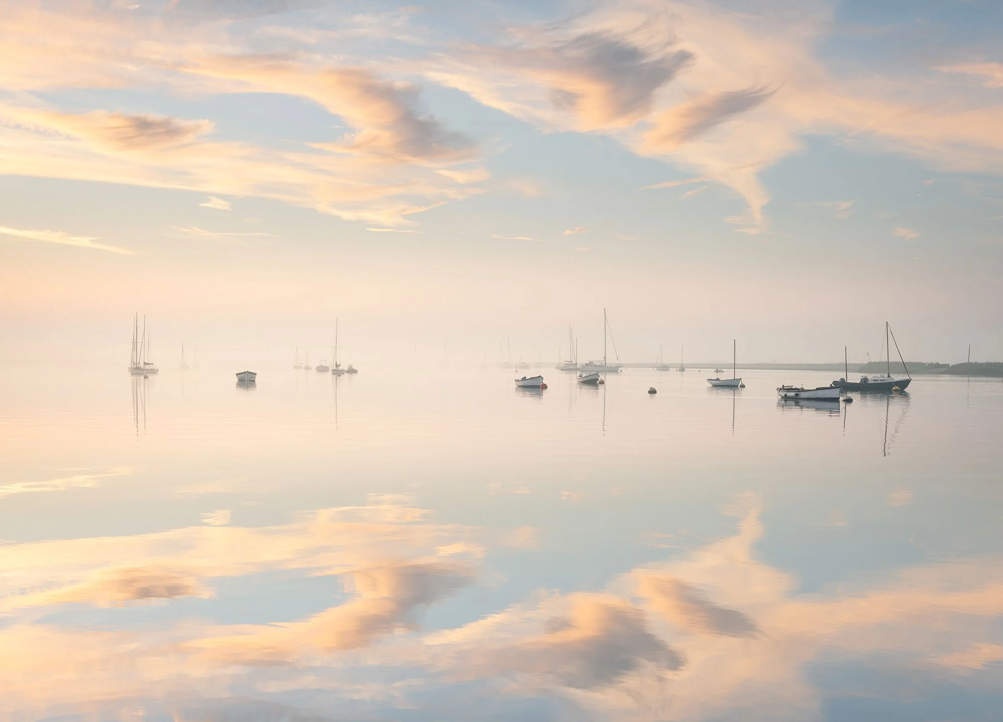 Cloud reflections,  Orford