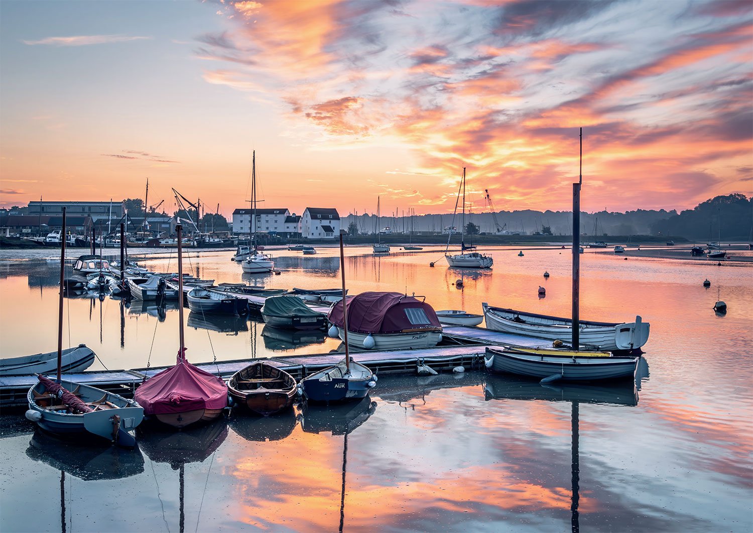 Dawn on the Deben Greetings Card