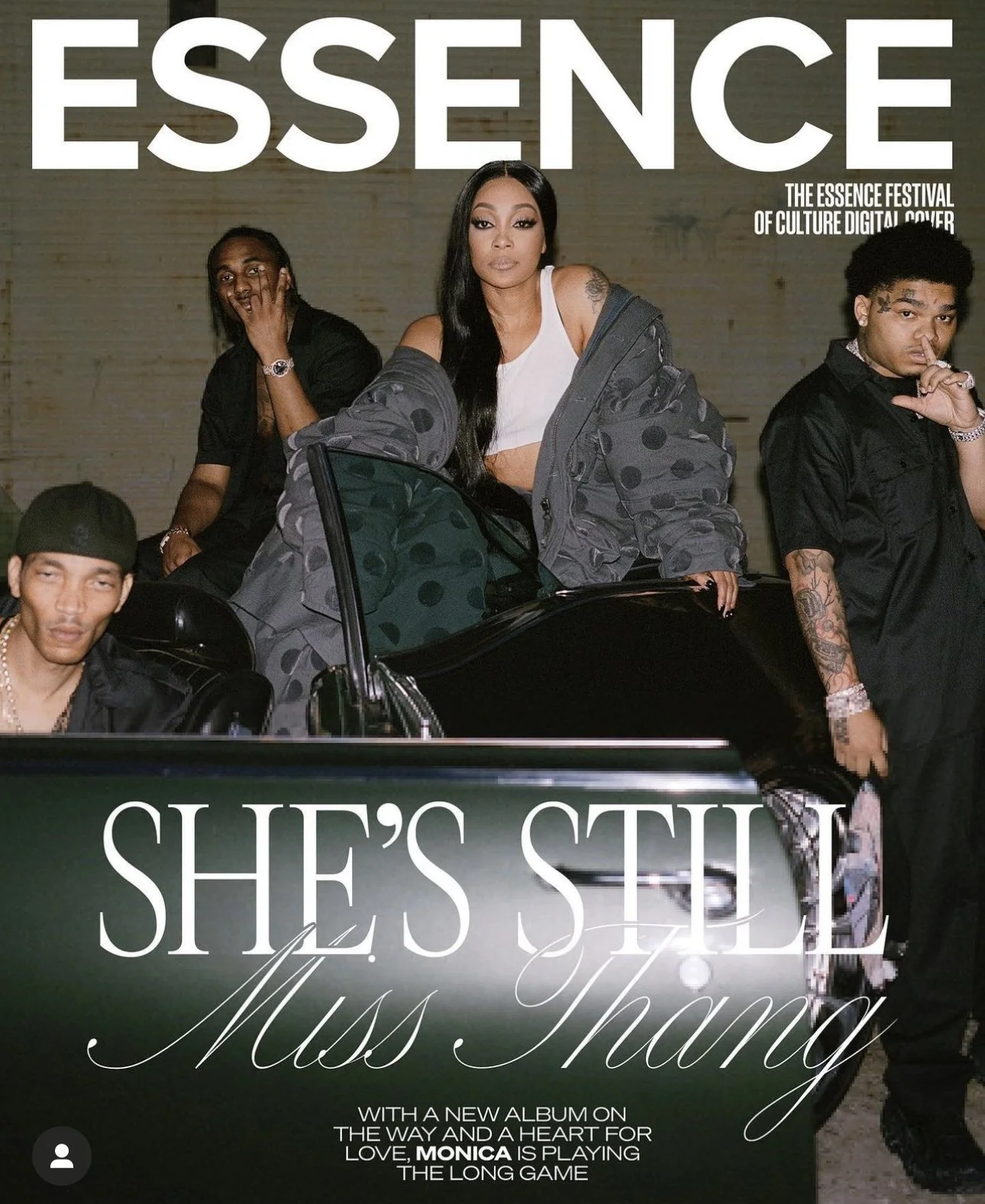 MONICA FOR ESSENCE 
PHOTOGRAPHY: GUNNER
PRODUCTION: THE MORRISON GROUP