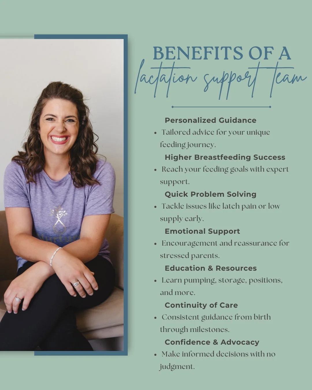 But why a full support team? 🤱💛🍼

Breastfeeding can be beautiful&hellip; but it&rsquo;s not always easy. That&rsquo;s where a lactation support team comes in! Here&rsquo;s why having a team by your side makes all the difference:

1️⃣ Personalized 