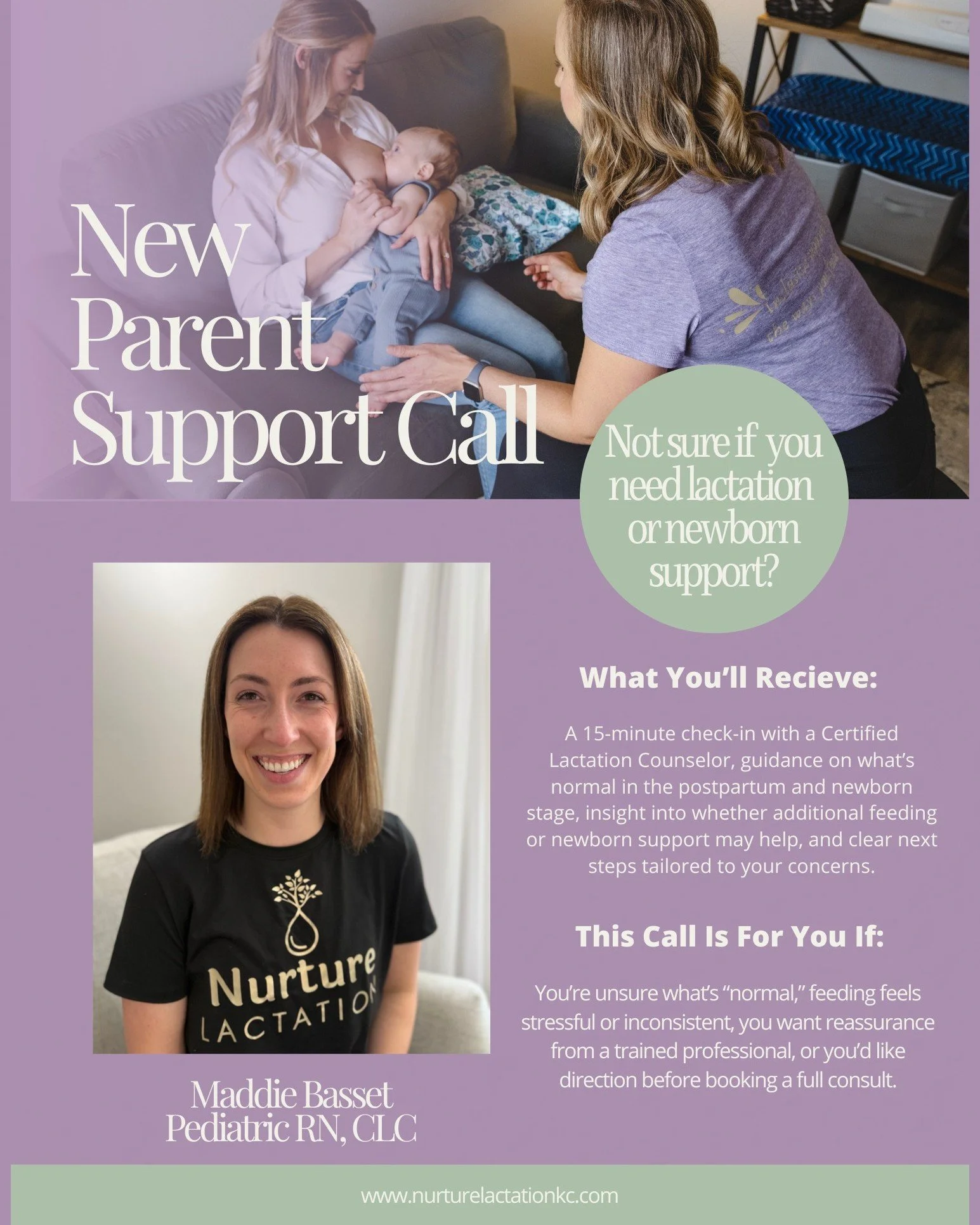 🌿 New Parent Support Call
A Gentle 15-Minute Check-In for Postpartum Parents

Not sure if you need lactation or newborn support?
This short, supportive call is designed to help you figure that out &mdash; without pressure or commitment.

📅 When: Tu