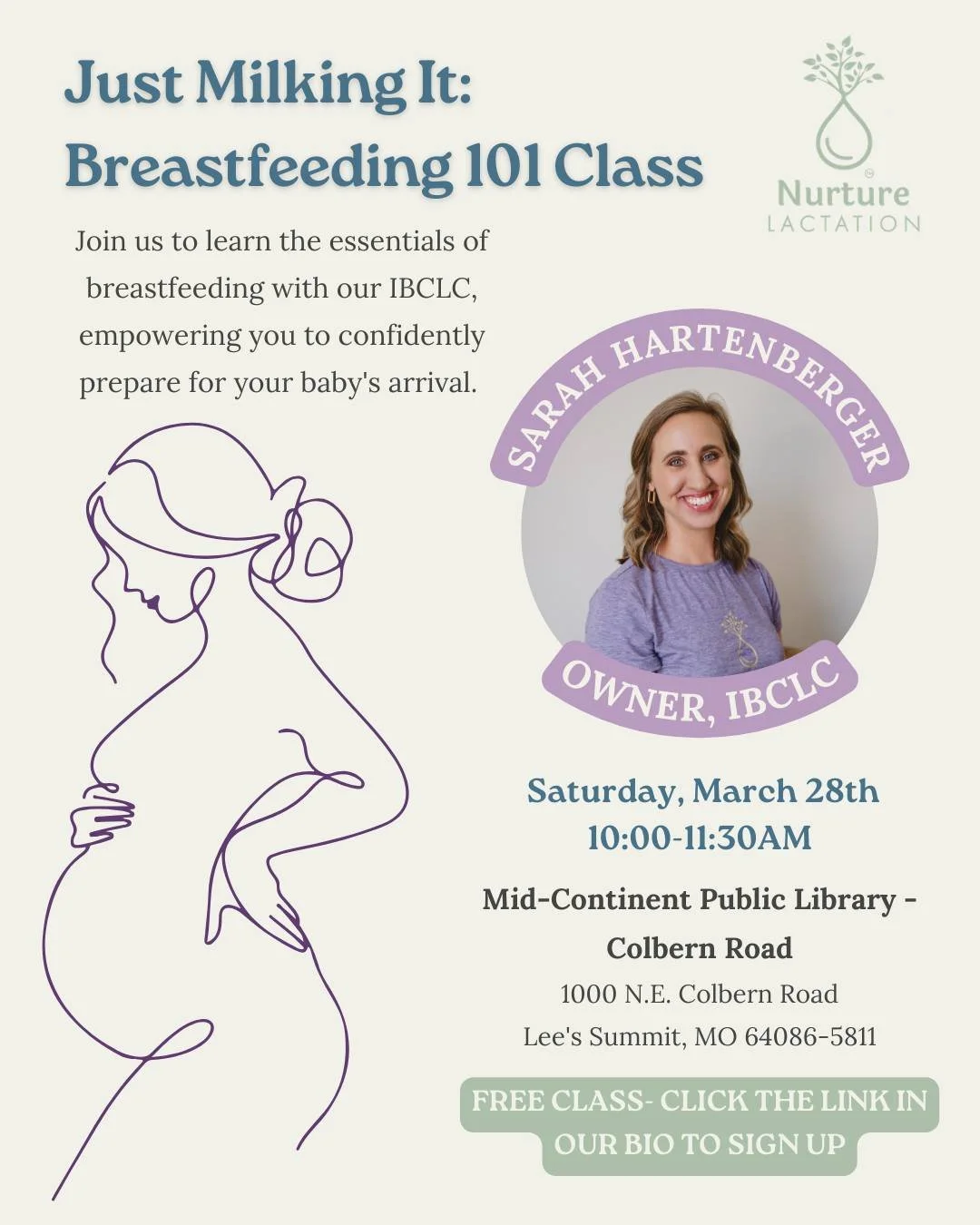 ✨ JUST MILKING IT: BREASTFEEDING 101 ✨

Preparing for your baby&rsquo;s arrival? Let&rsquo;s make breastfeeding feel a whole lot less overwhelming 🤍

Join us for a FREE in-person class led by our IBCLC + founder, Sarah Hartenberger, where we&rsquo;l