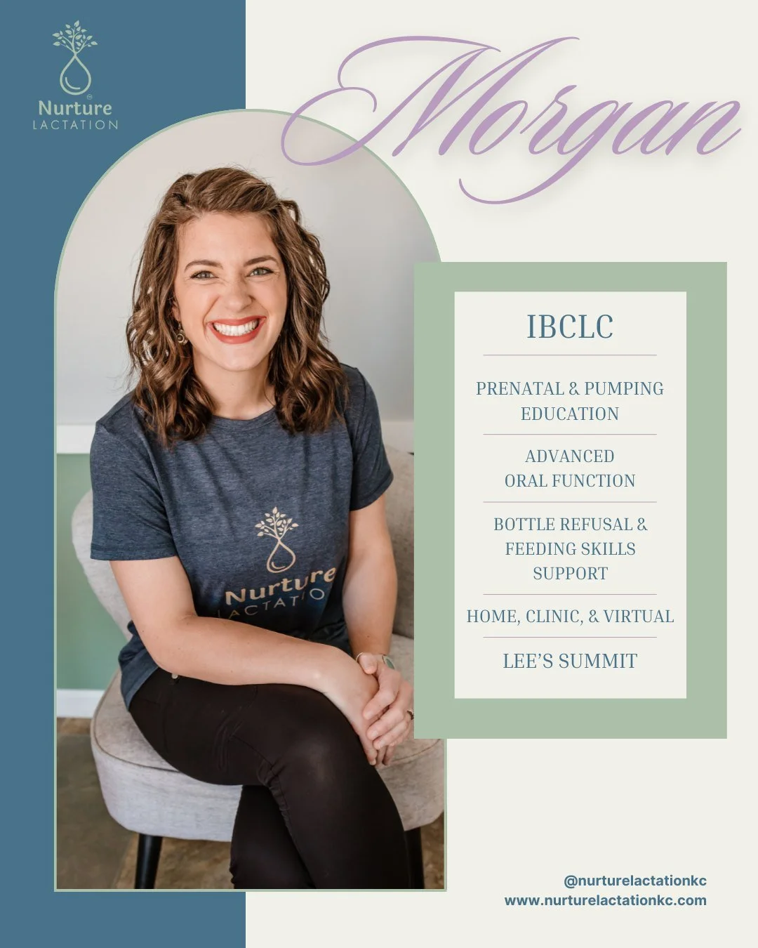 ✨ MEET THE TEAM ✨

As we continue introducing the women behind Nurture Lactation in this season of growth and new branding, today we&rsquo;re highlighting someone who has been part of our story from early on 💚

Meet Morgan! 💫

From the moment you m