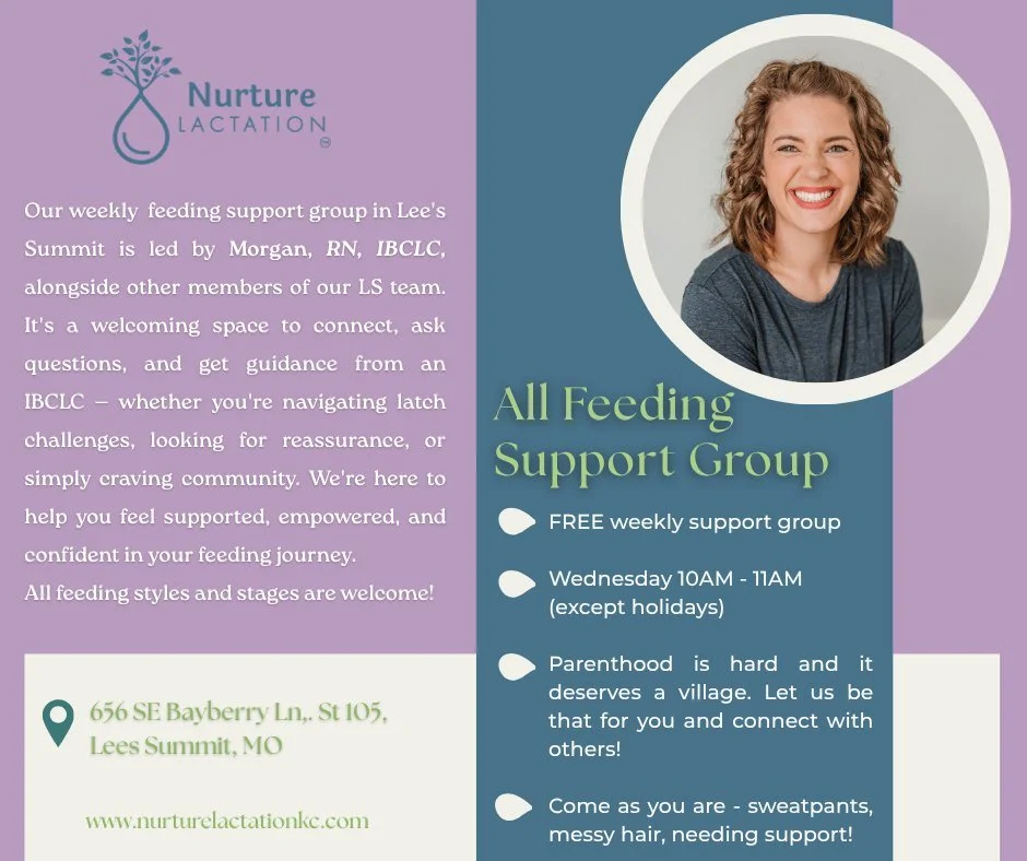 nobody told you feeding a baby would feel like a part-time job 😮&zwj;💨
but that's literally what we're here for.

THIS WEDNESDAY our Lee's Summit support group is meeting &mdash; just note the slightly later start time this week: 10:30&ndash;11:30A