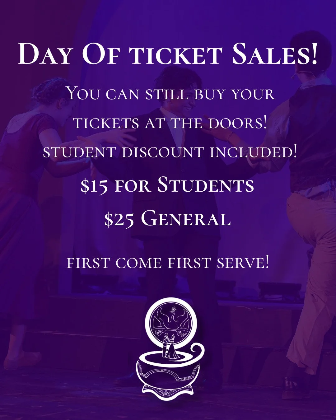 #tickets are still selling at the door for our show #anastasia brought to you by arrangement with Concord Theatricals. Snag yourself a seat if you have yet to do so! You won't want to miss this incredible show!

#curtaincallproductions #guelph #uofg 