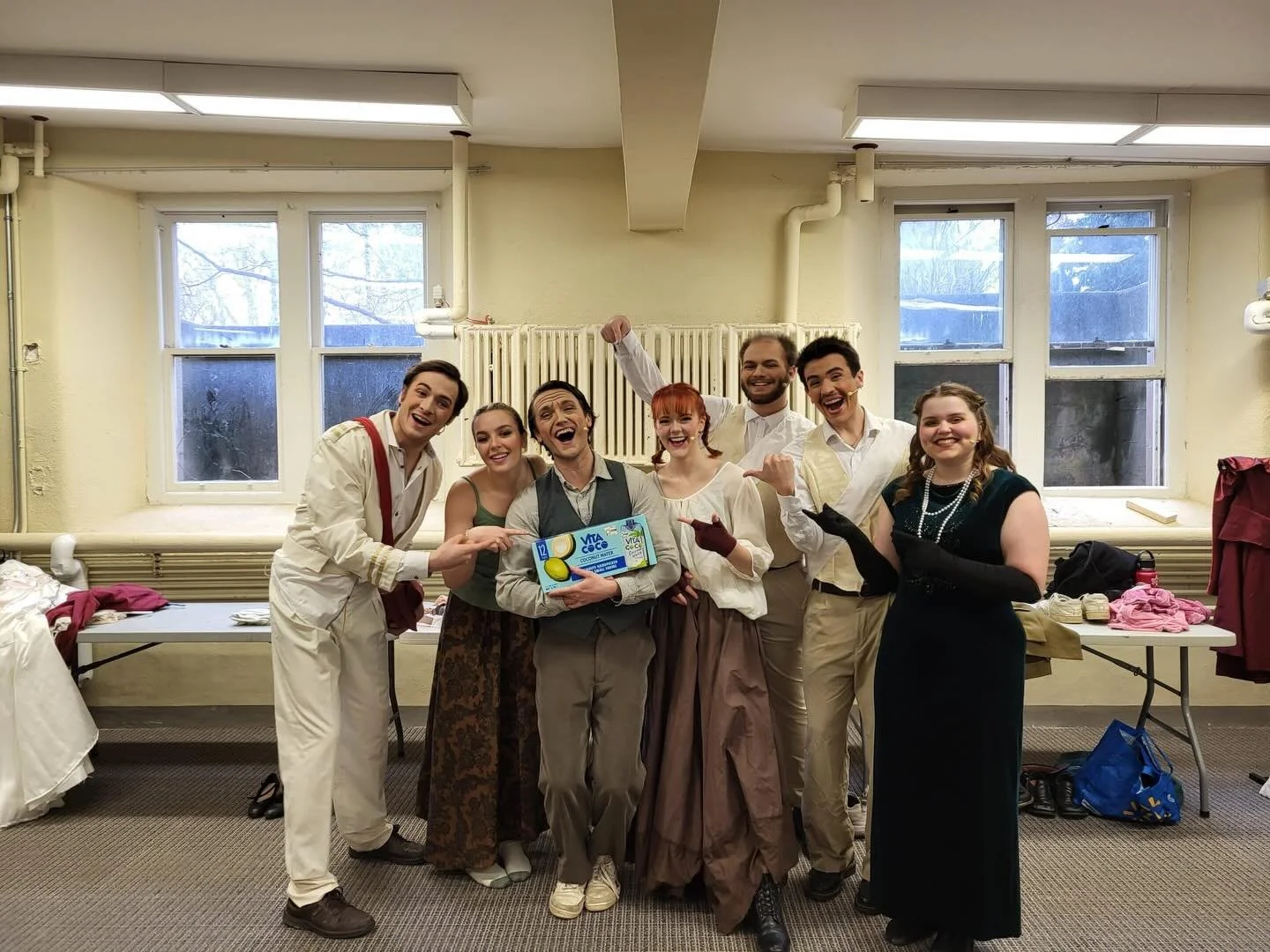 Thank you @vitacoco for keeping us hydrated for this busy show weekend! Come see us in War Memorial Hall tonight and tomorrow @7pm! 

#vitacoco #curtaincallproductions