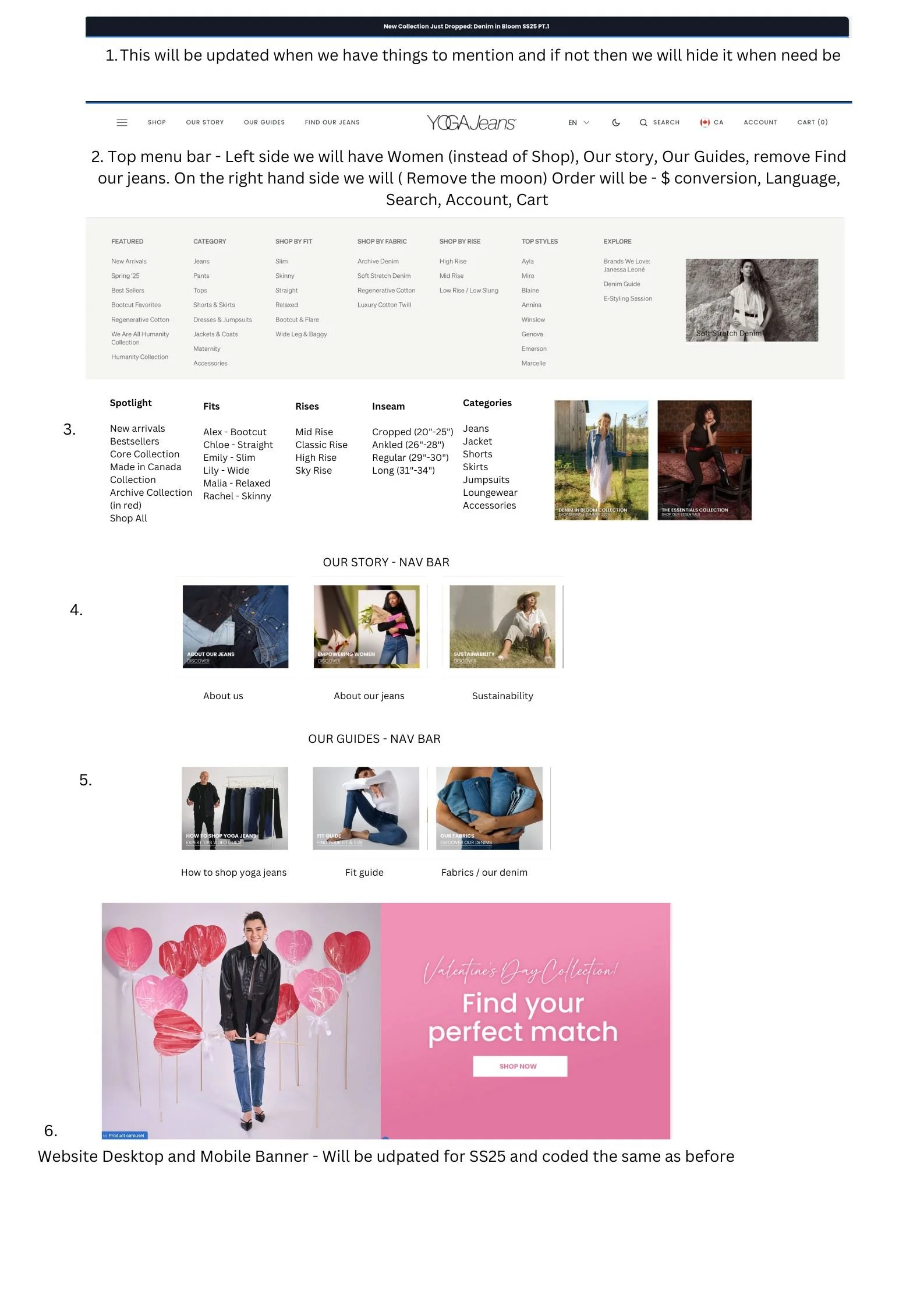 WEBSITE UPDATES & TRANSITION