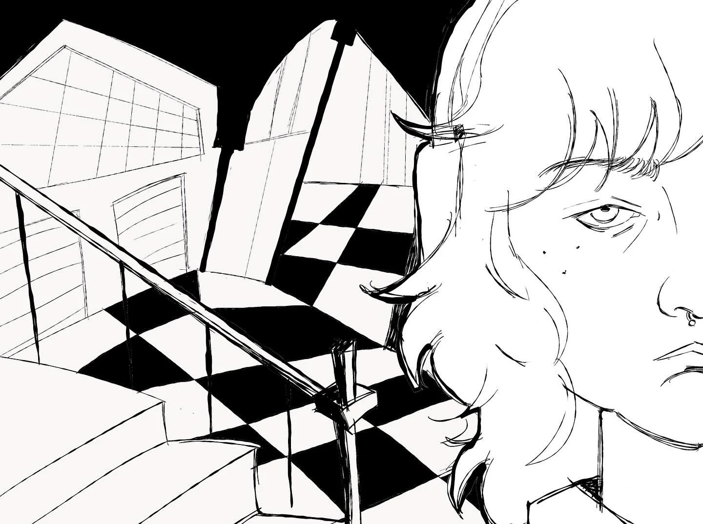 DOODLE DUMP&hellip; lowkey ive been doing a lot of self portraits or just doodles. Once thesis hits again it&rsquo;ll be all thesis. 

#doodles #sketch #art