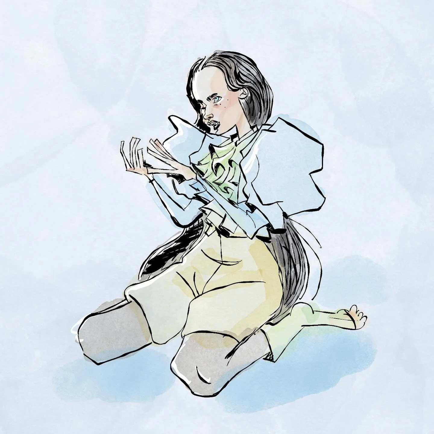 Ok say what you want about poor things the sound track and cinematography is amazing. Trust I have my gripes 👆 

I drew this like almost two years ago and I just thought damn wow u can really improve so fast just keep drawing twin.

#poorthings #fra